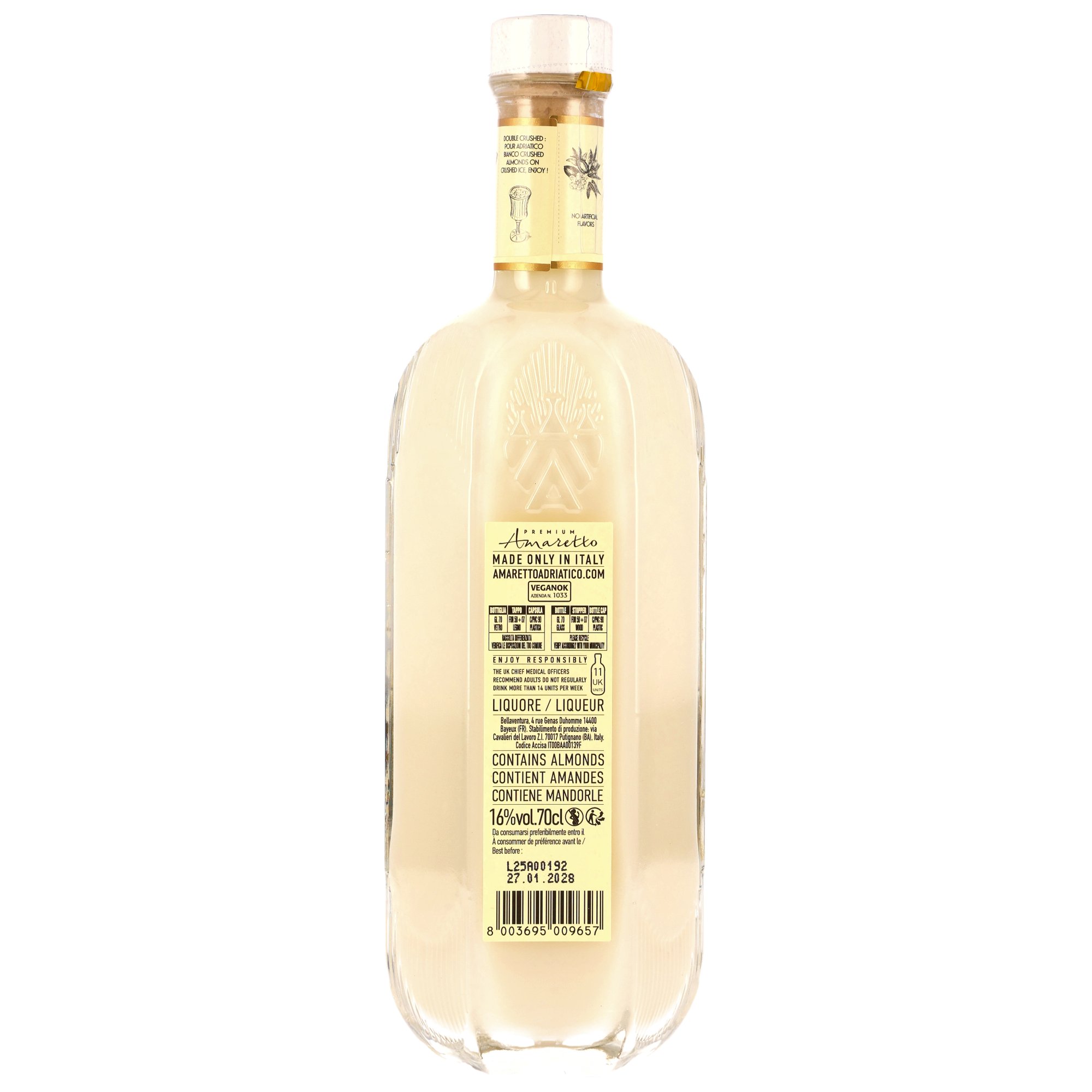 Adriatico Amaretto Bianco Liqueur - MHD Artikel