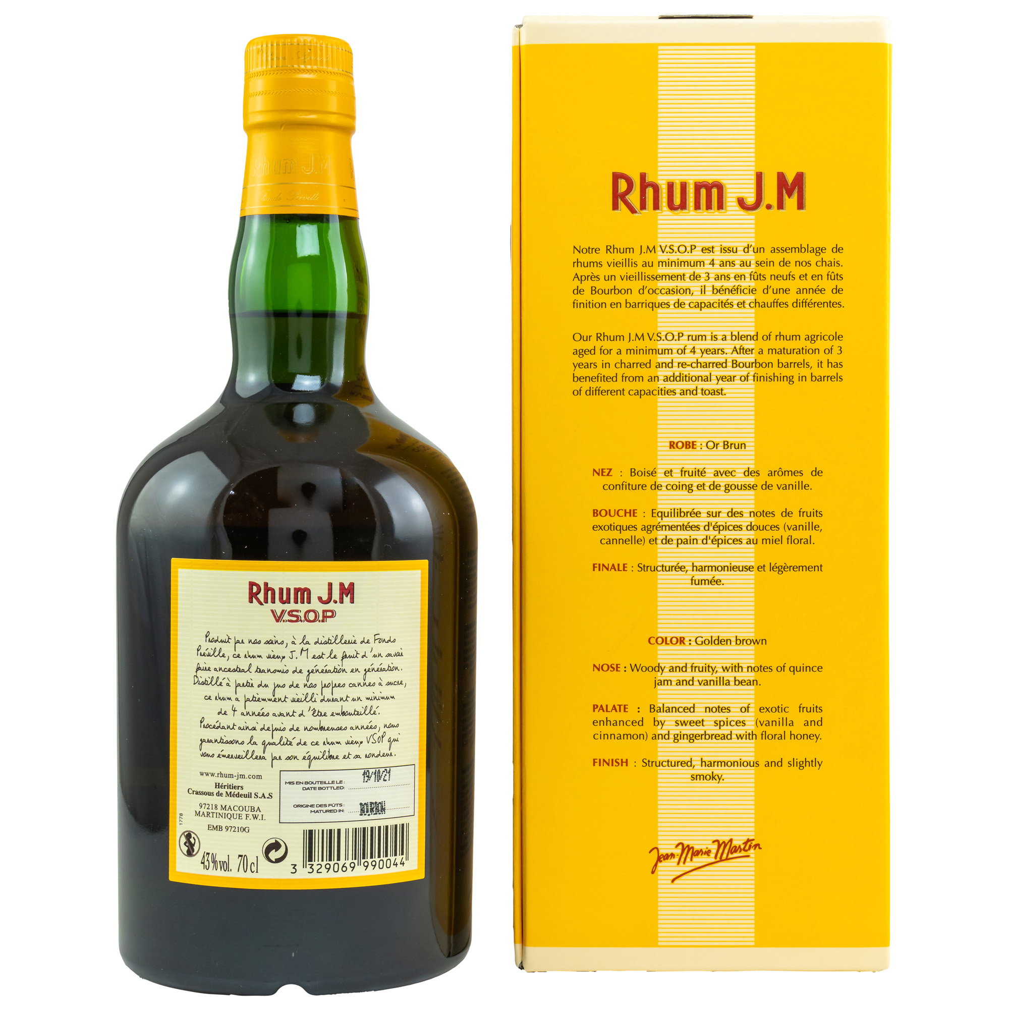 Rhum J.M - V.S.O.P JM VSOP - in GP