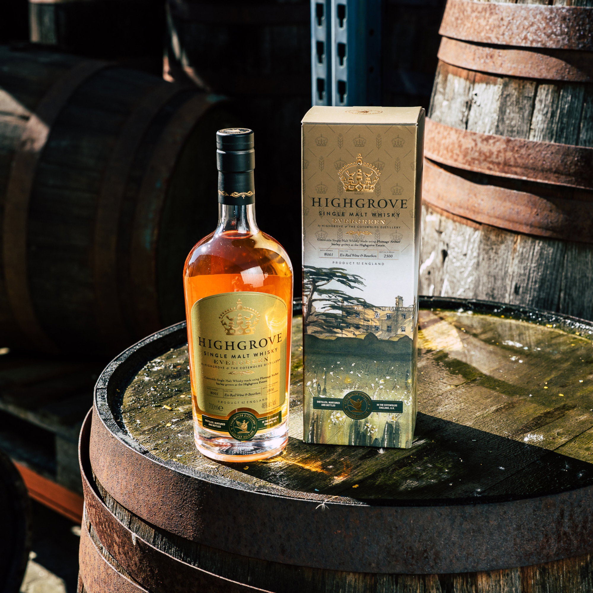 Cotswolds Highgrove Evergreen Whisky - Ex-Red Wine & Bourbon Casks