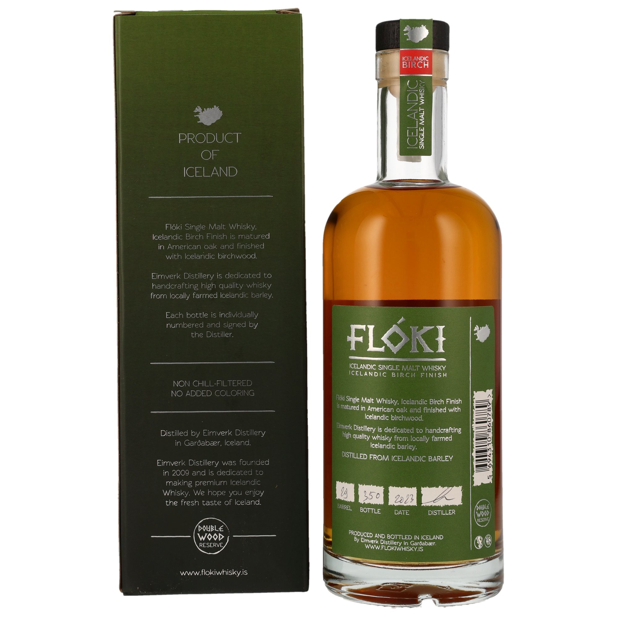 Floki Single Malt Whisky Icelandic Birch Finish in GP - 700ml