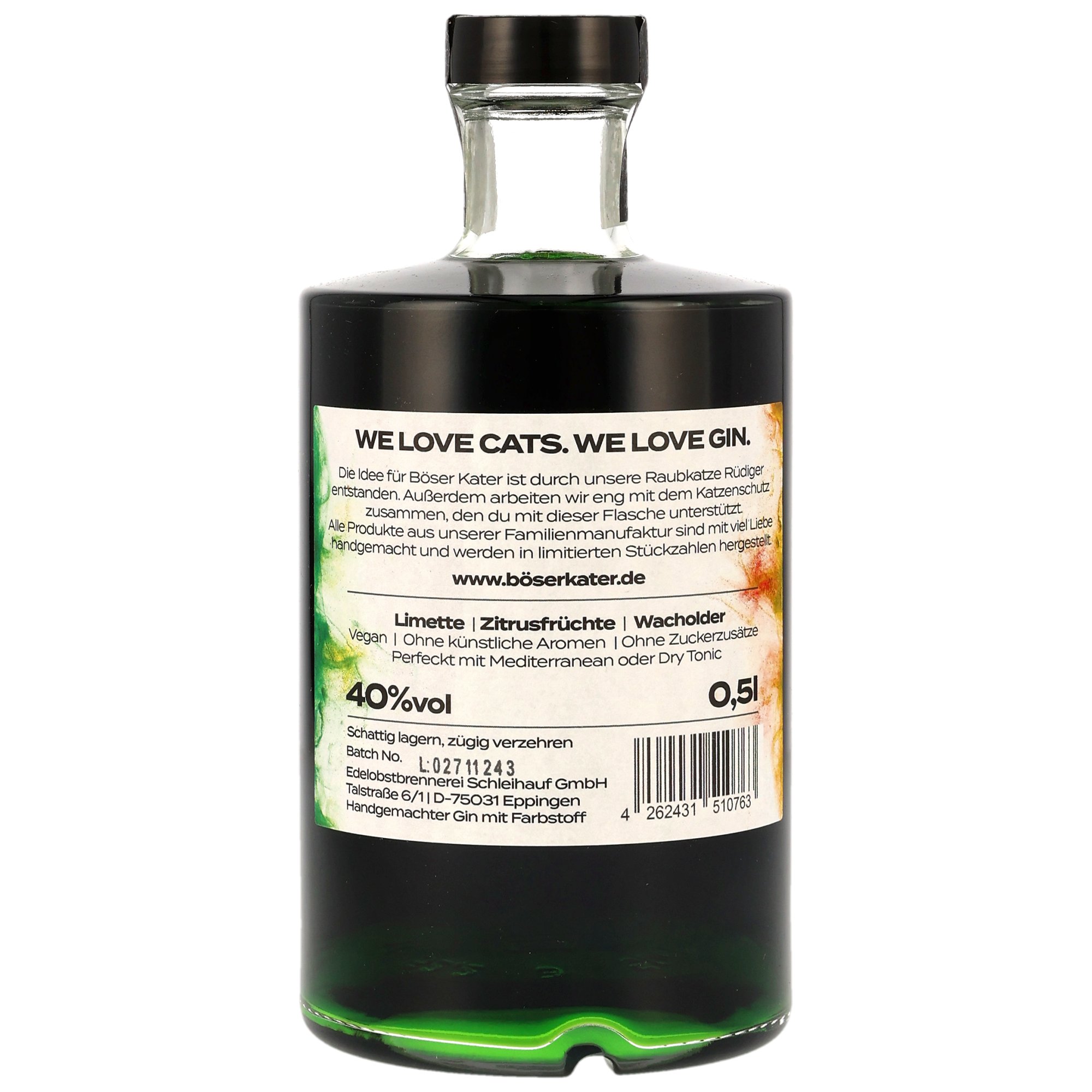 Böser Kater Magic Green Gin (Farbwechsel)