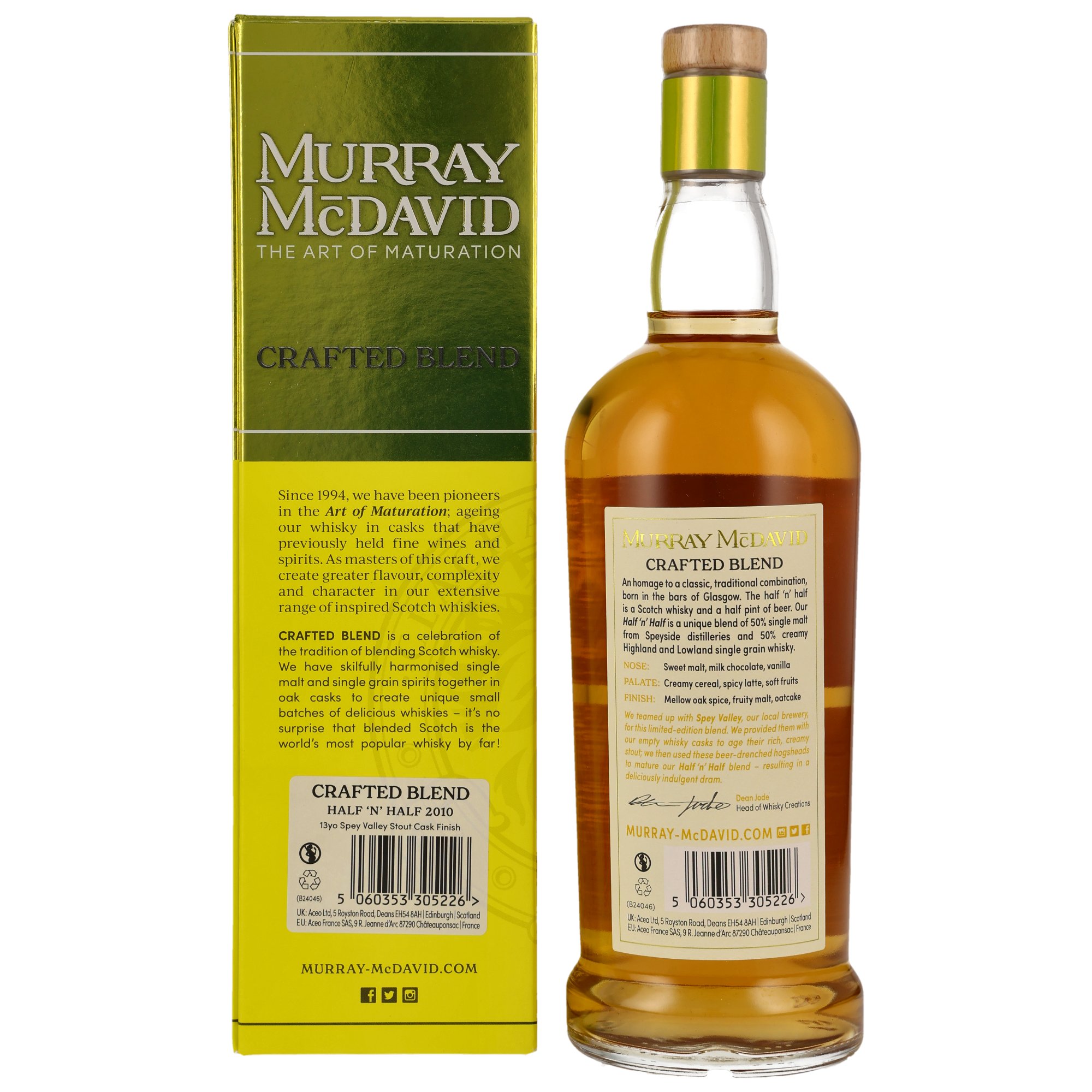 Half 'n' Half 2010/2024 - 13 y.o. - Spey Valley Stout Cask - Murray McDavid