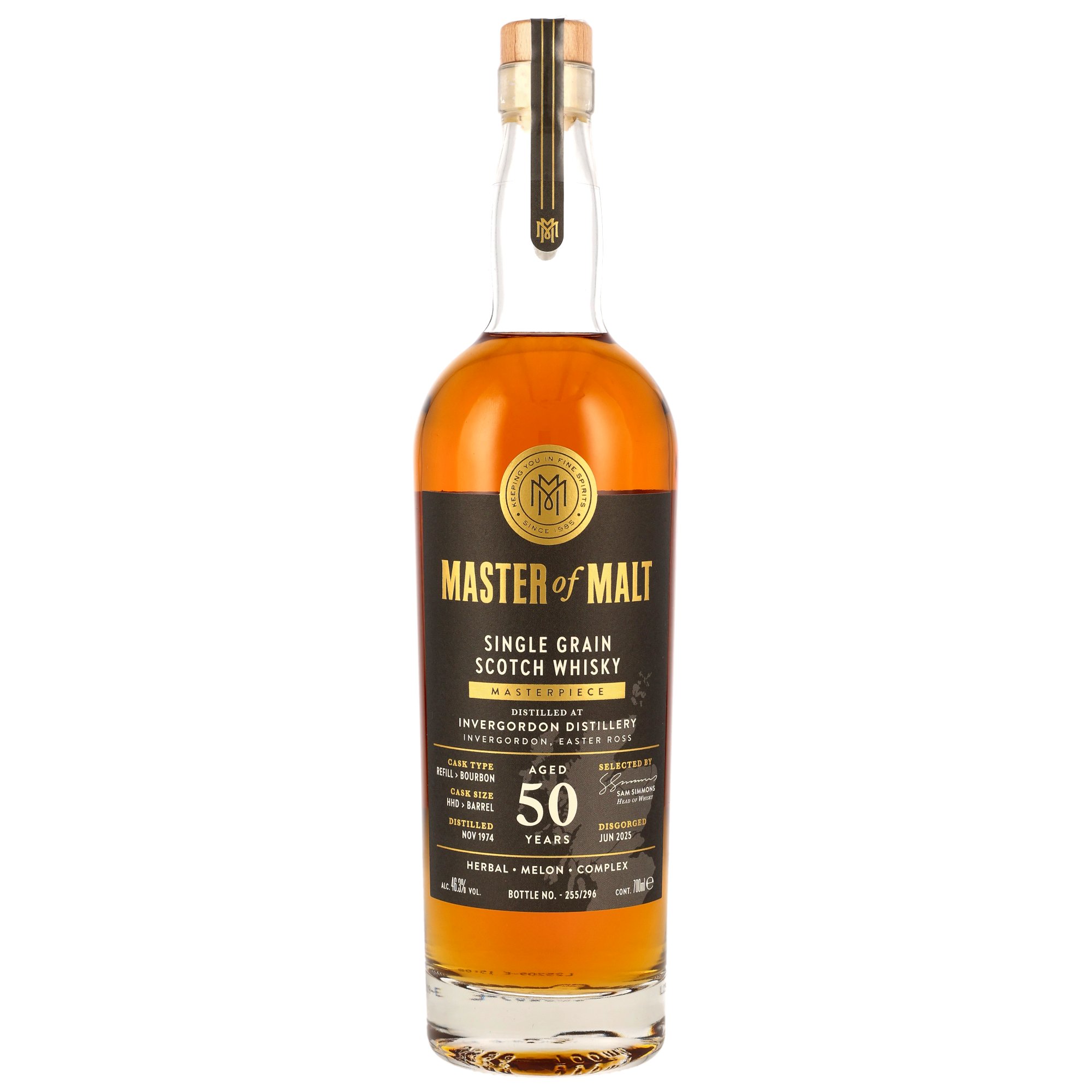 Invergordon 1974/2025 - 50 y.o. - REfill Bourbon Cask - Master of Malt
