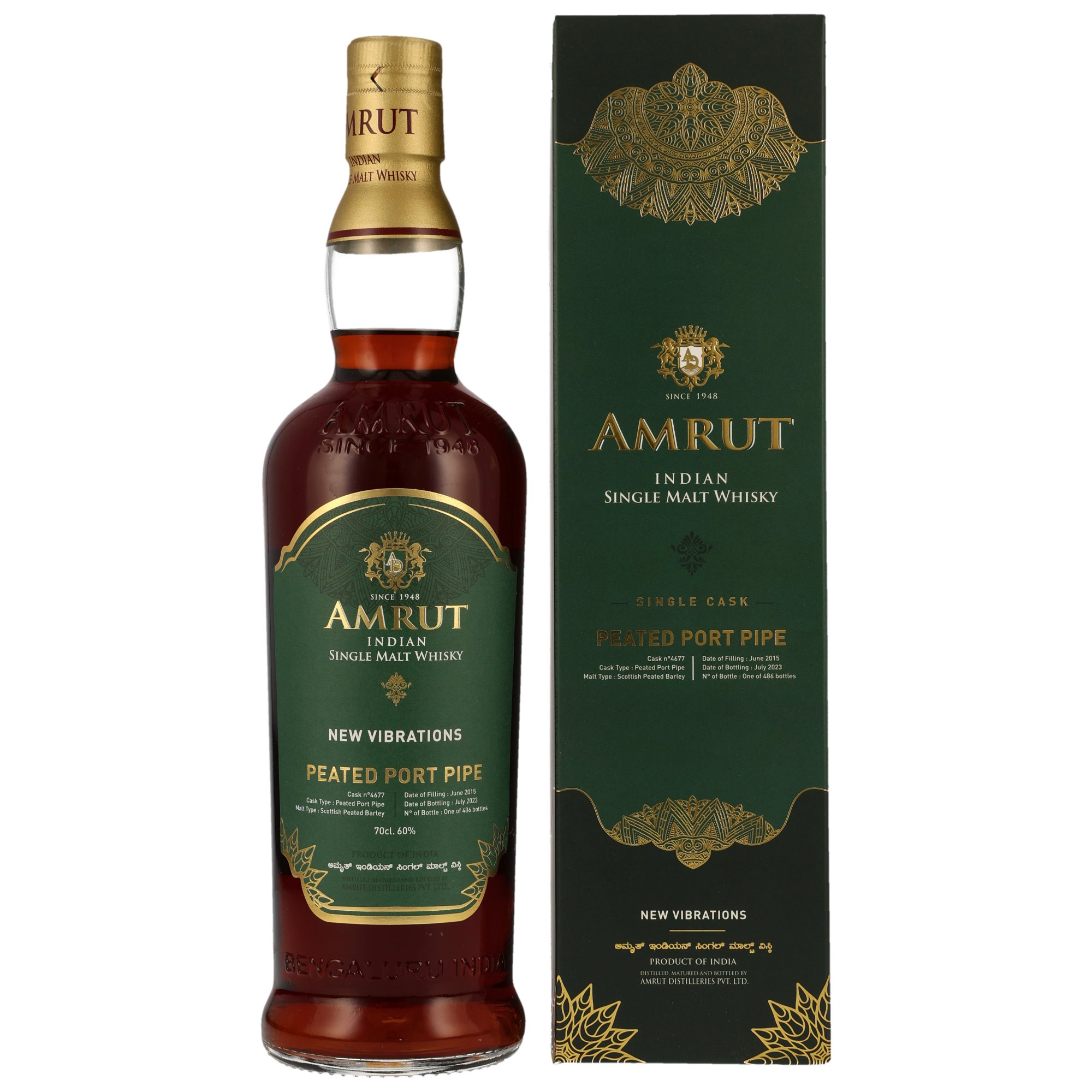 Amrut 2015/2023 - 8 y.o. - Peated Port Pipe #4677