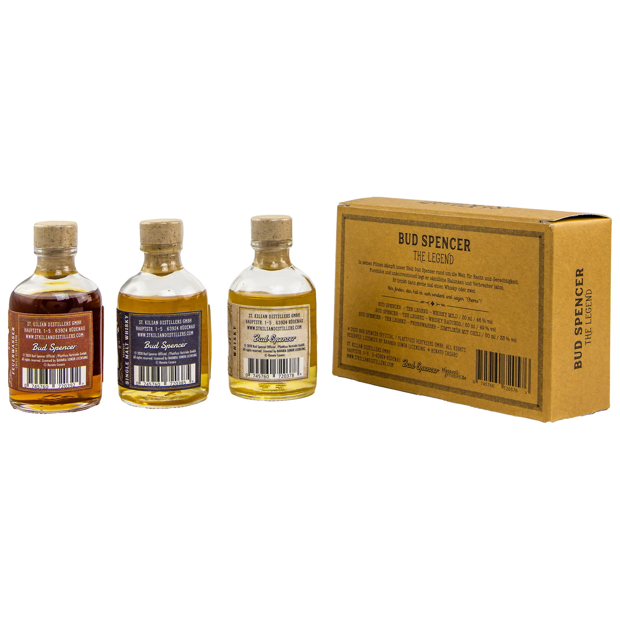 Bud Spencer The Legend Tasting Box 3x0,05l