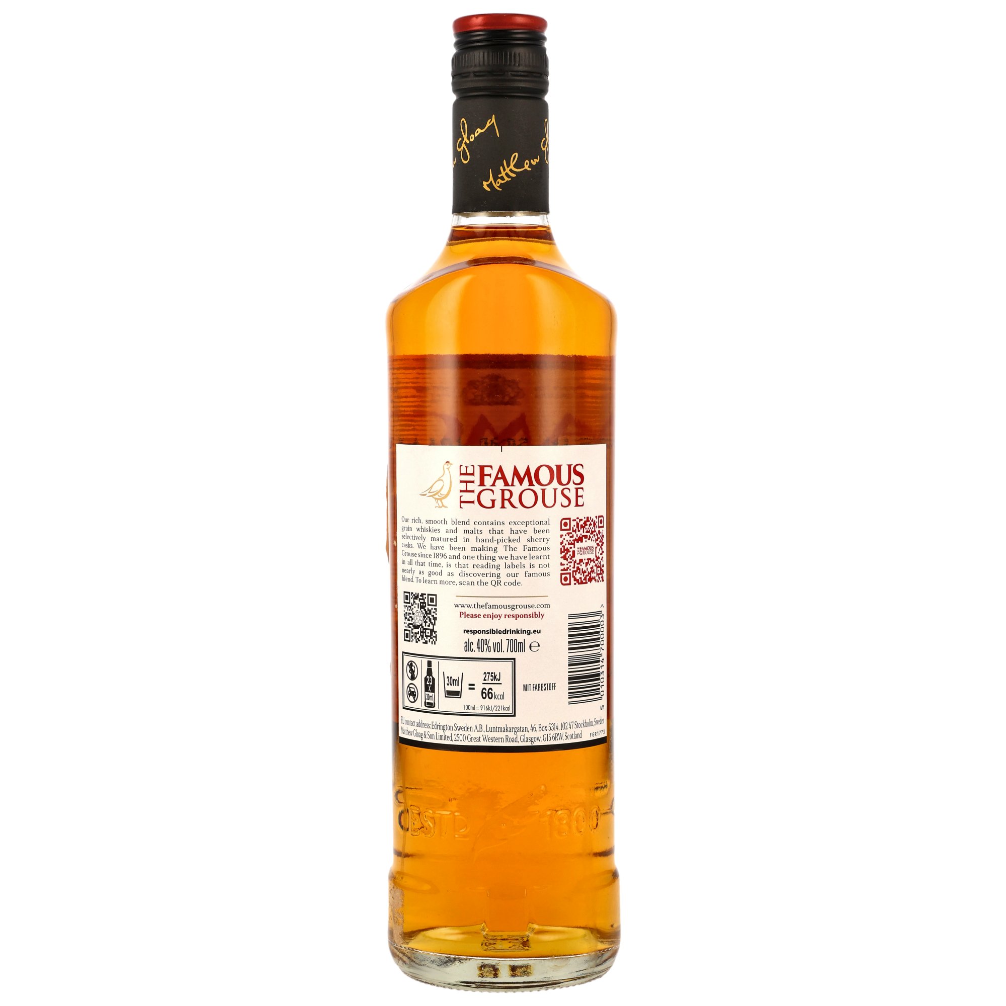 Famous Grouse - Etikett mit Mängeln