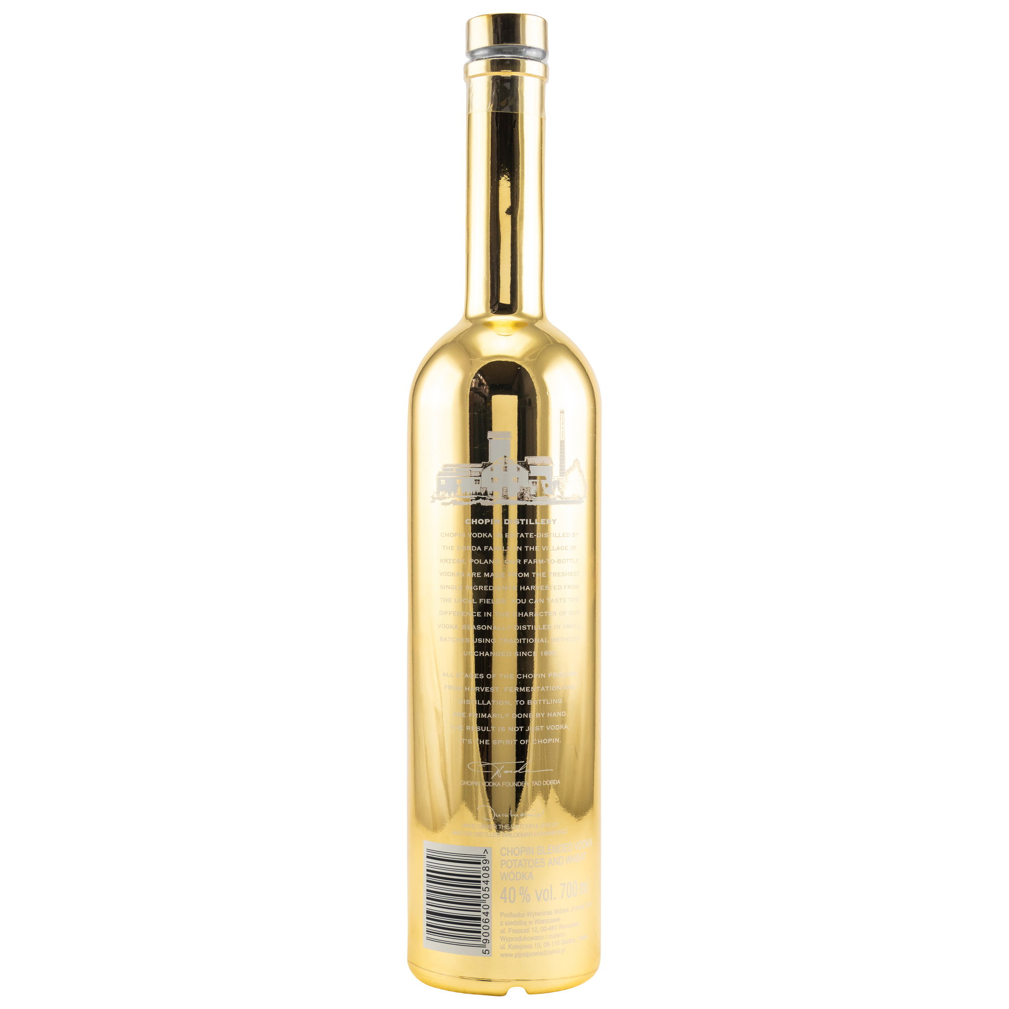 Chopin Blended Gold Vodka (goldener Schriftzug)
