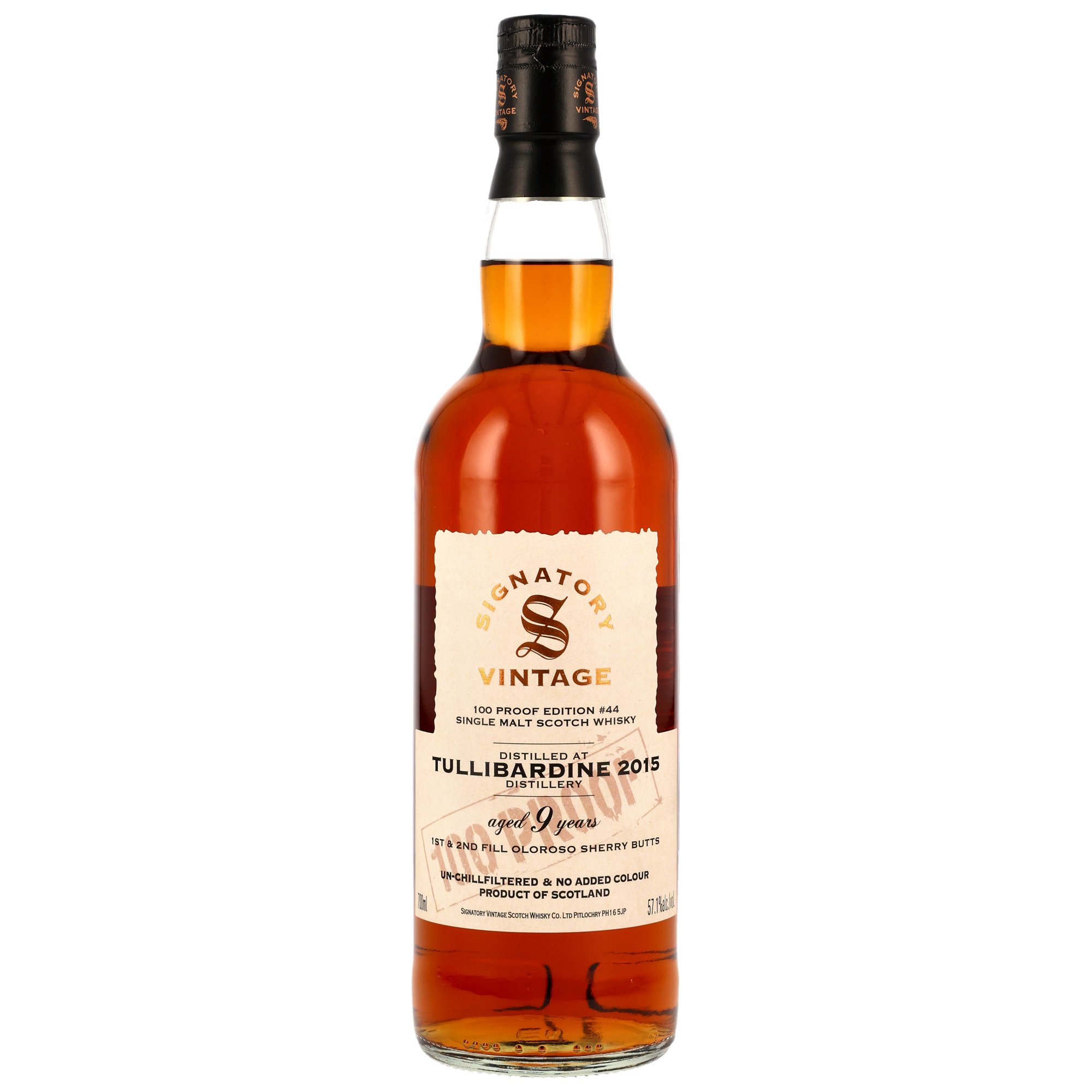 Tullibardine 2015/2025 - 9  y.o. - Signatory 100 PROOF Edition #44