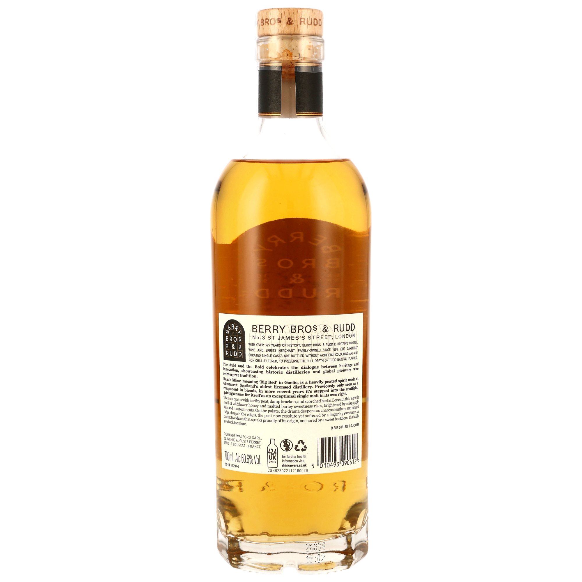 Ruadh Mhor 2011 - 14 y.o. - Hogshead #284 The Auld & The Bold (Berry Bros & Rudd)