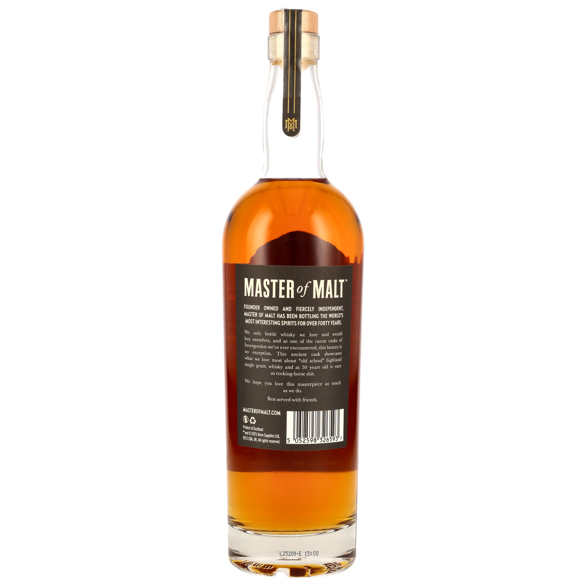 Invergordon 1974/2025 - 50 y.o. - REfill Bourbon Cask - Master of Malt
