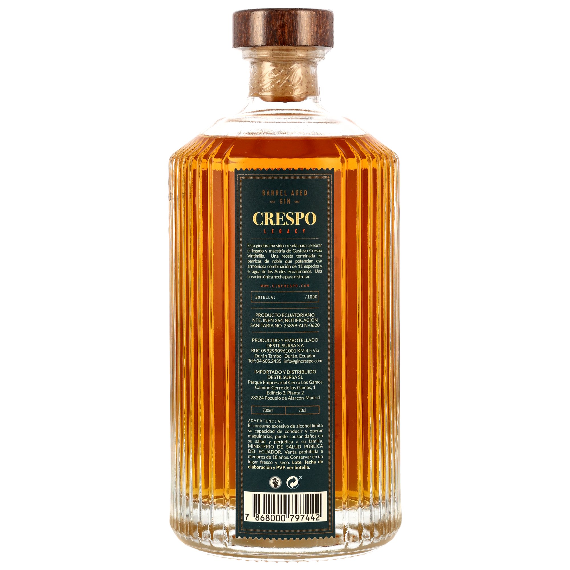 Crespo Legacy Barreled Gin (Ecuador)