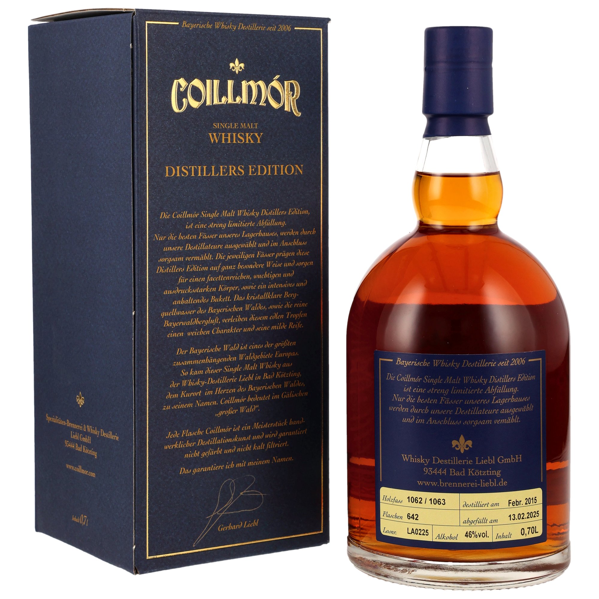 Coillmor 2015/2025 - 10 y.o. - Il Caberlot Cask Finish #1062/1063 Bavarian Single Malt