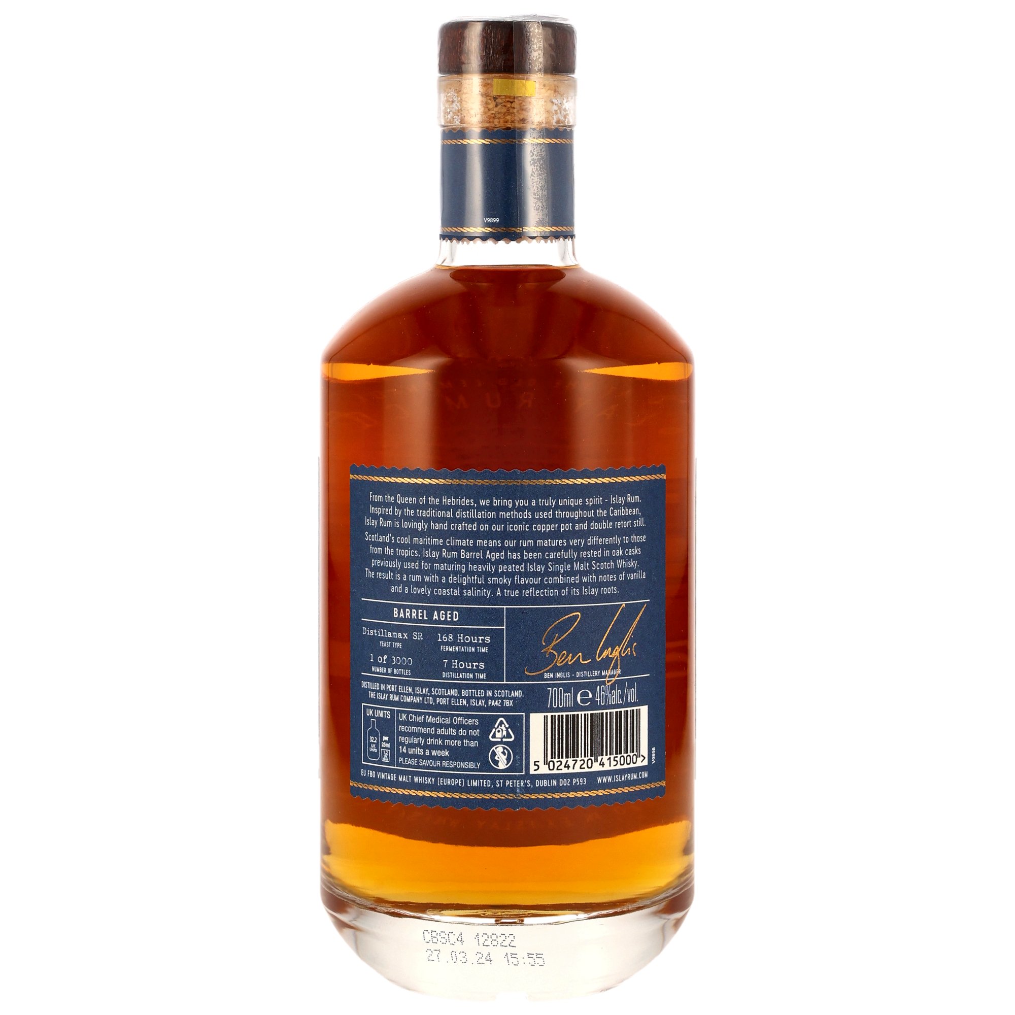 The Islay Rum Company - Islay Rum - Barrel Aged - ex Islay Whisky Cask