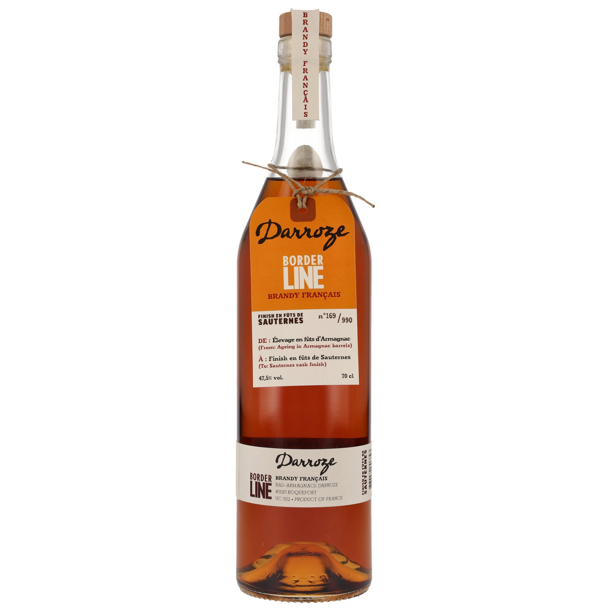 Borderline Brandy Français Sauternes Finish - Armagnac Darroze