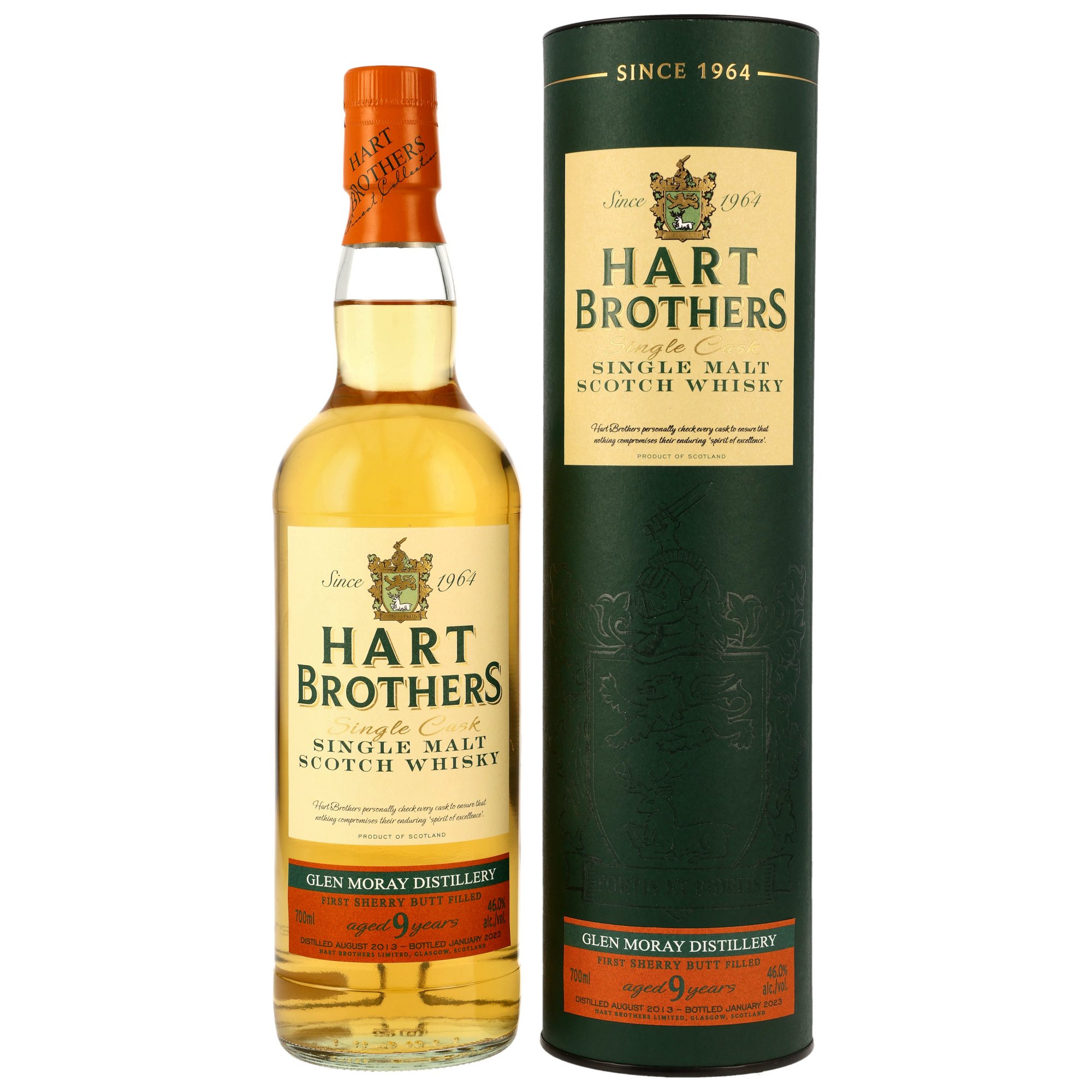 Glen Moray 2013/2023 - 9 y.o. - 1st Fill Sherry Butt - Hart Brothers