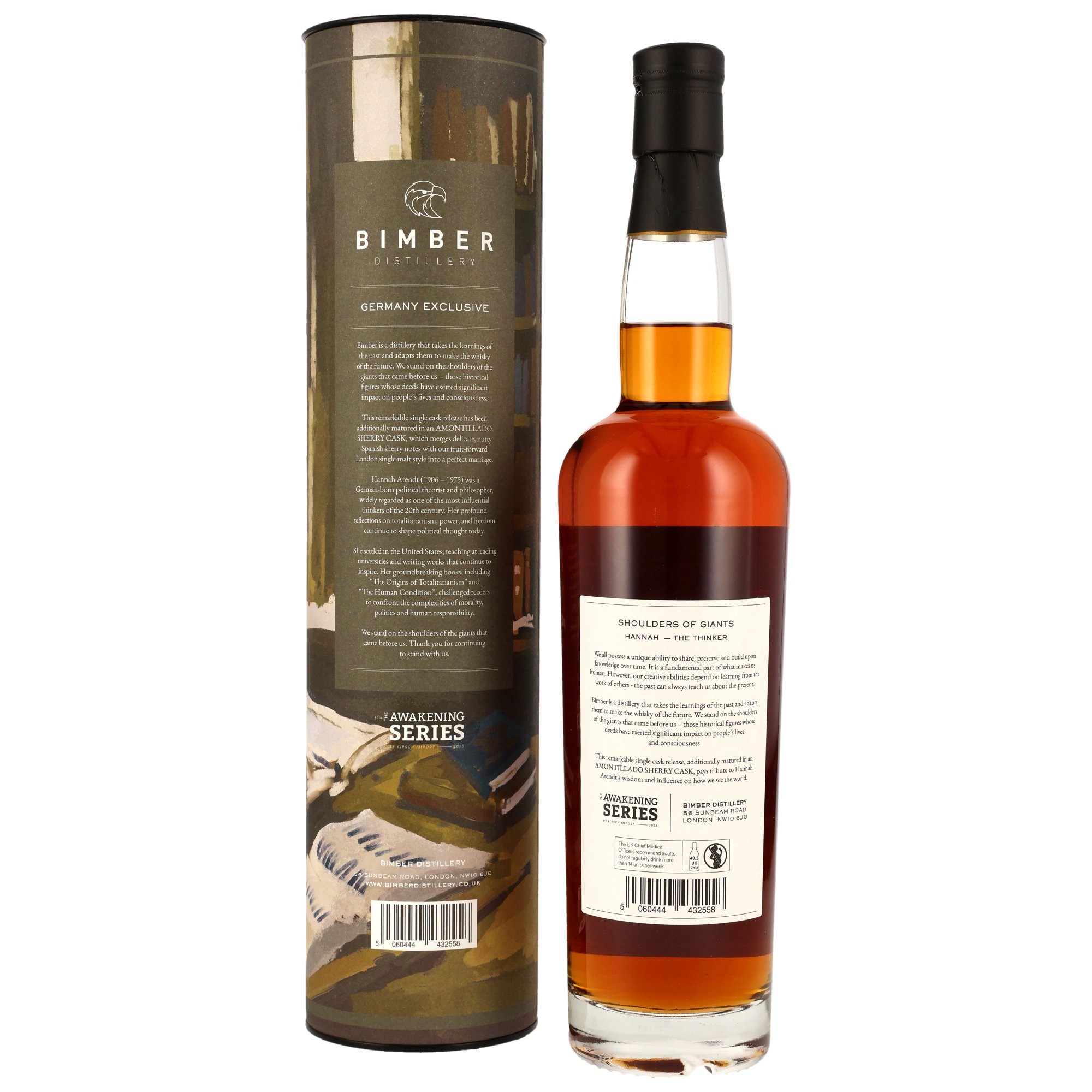 Bimber Single Malt London Whisky - Amontillado Sherry Cask #537/37 - Shoulder of Giants - Hannah