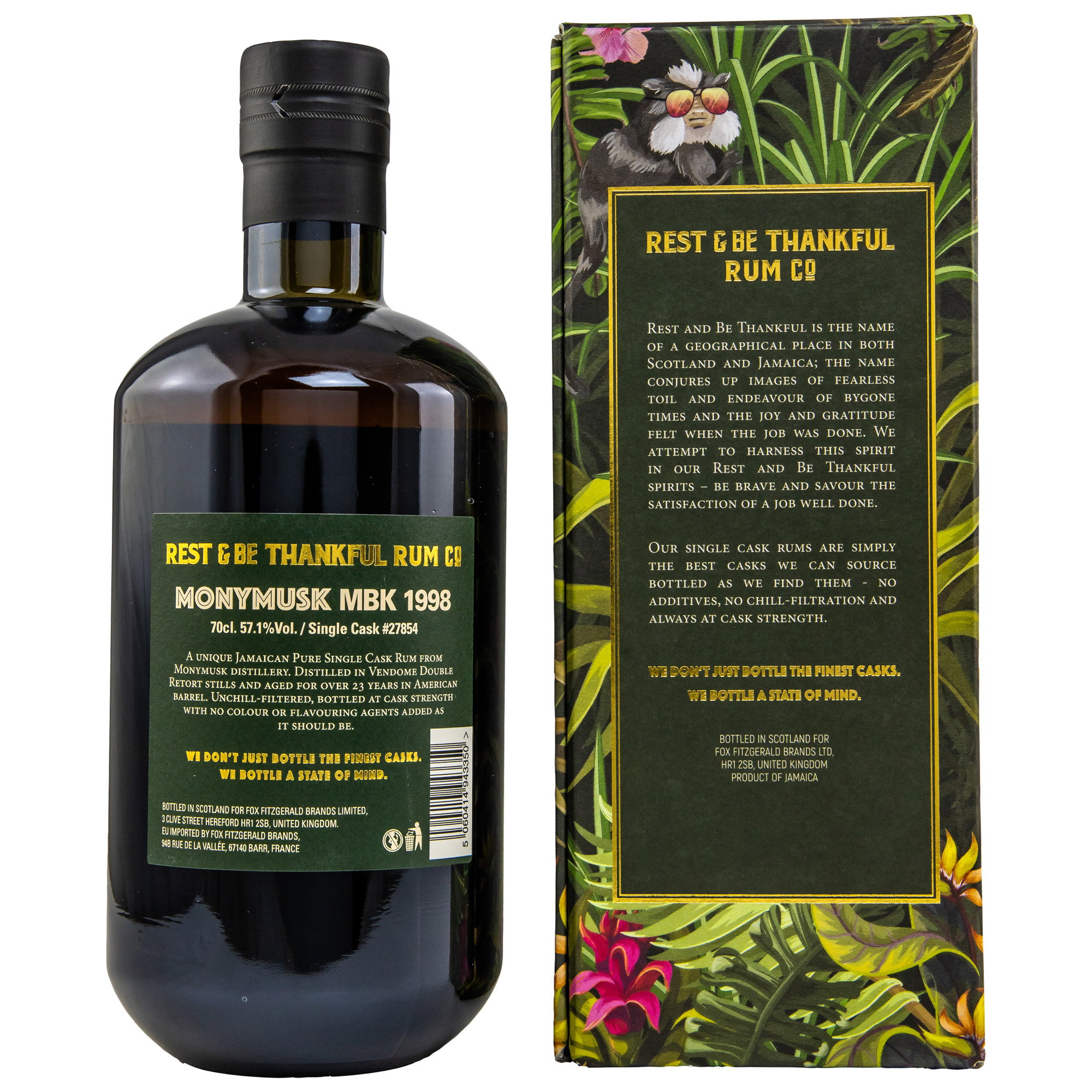 Monymusk 1998/2022 - 23 y.o. - MBK Single Cask #27854 - Rest & Be Thankful