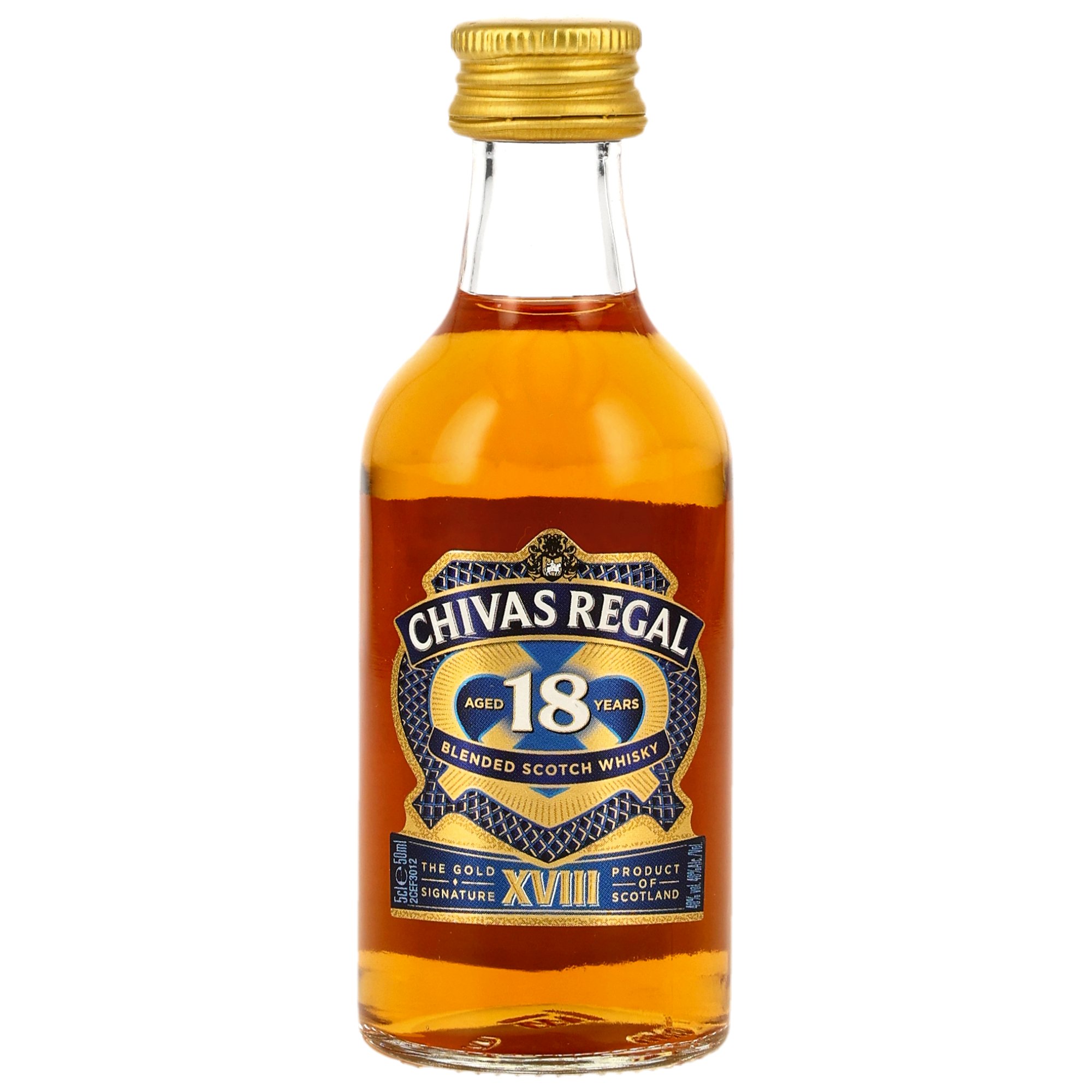 Chivas 18 y.o. Gold Signature - Mini - neues Design