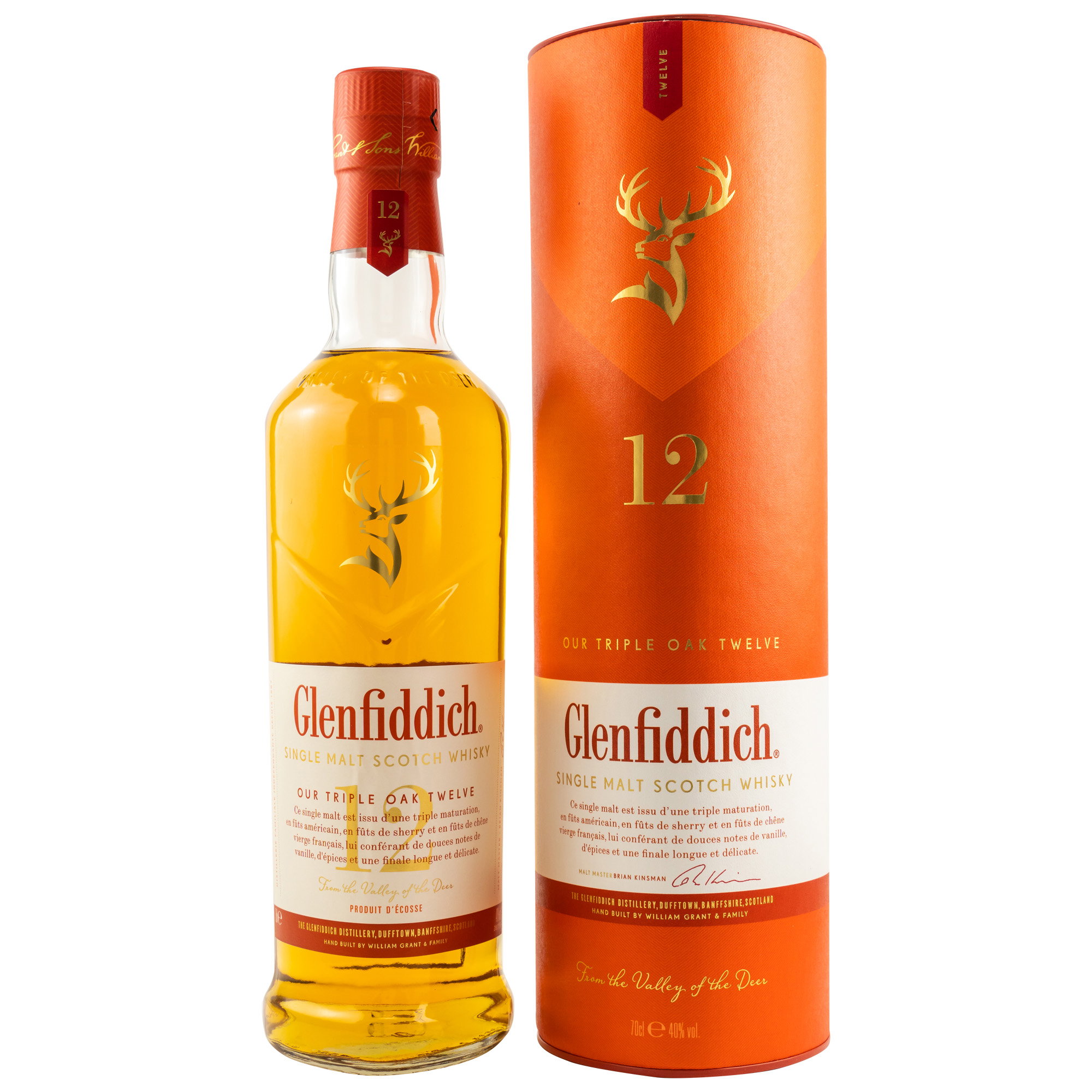 Glenfiddich 12 y.o. Triple Oak Twelve (französisches Etikett)