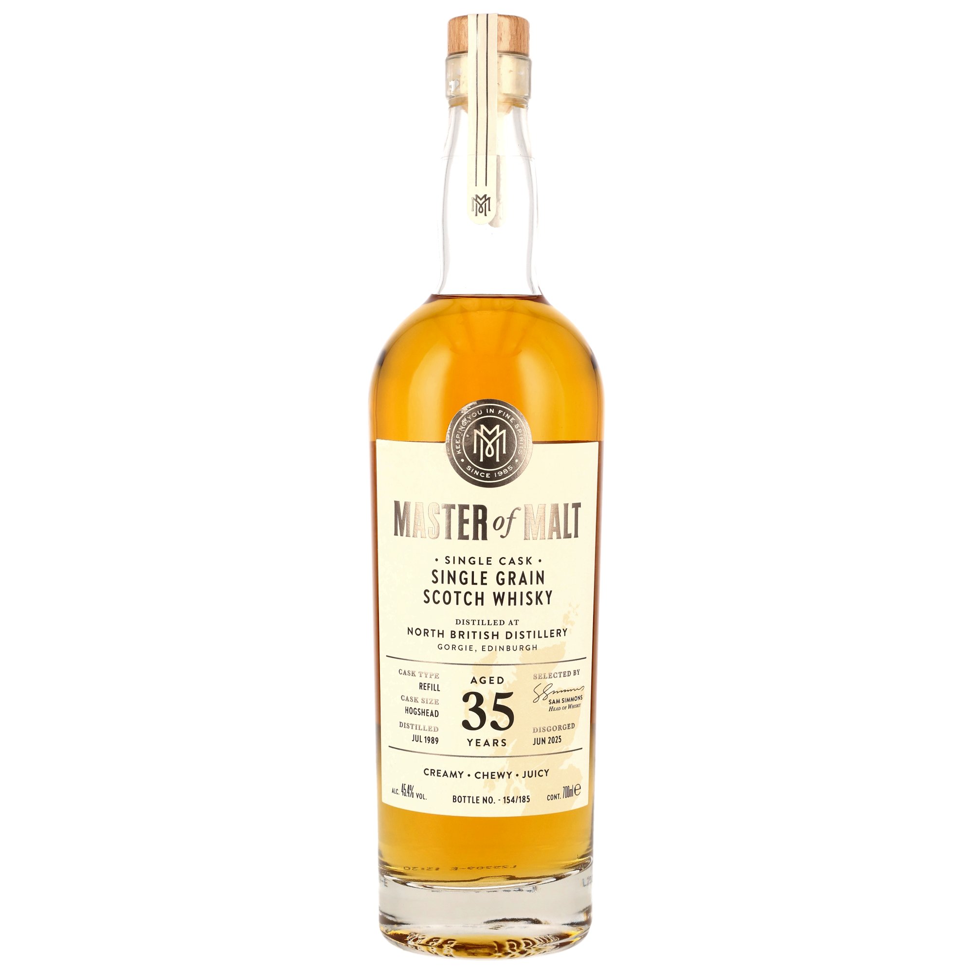 North British 1989/2025 - 35 y.o. - Refill Hogshead - Master of Malt