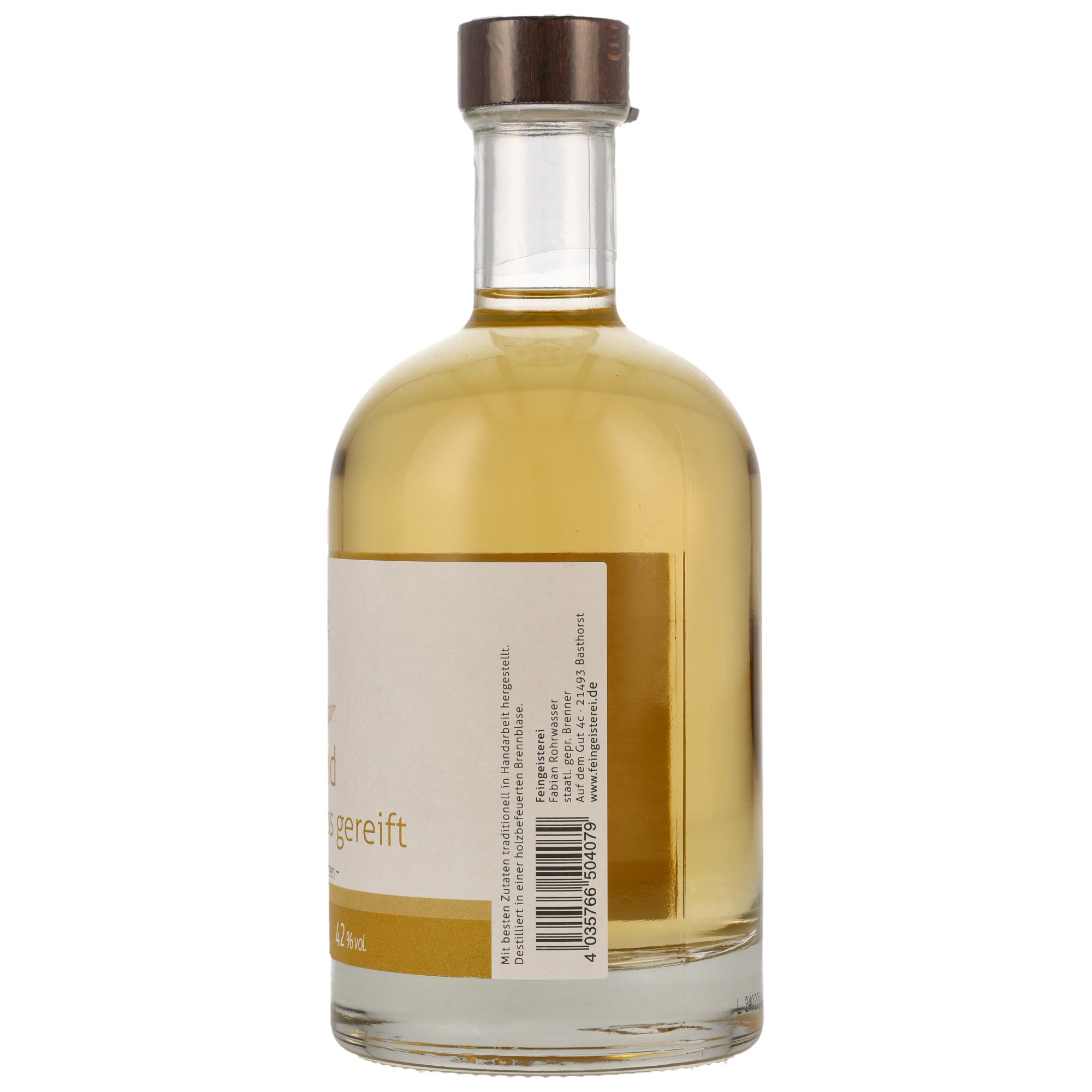 Apfelbrand Streuobst Apfel Ex-Bourbon-Fass gereift - Feingeisterei - Neue Ausstattung