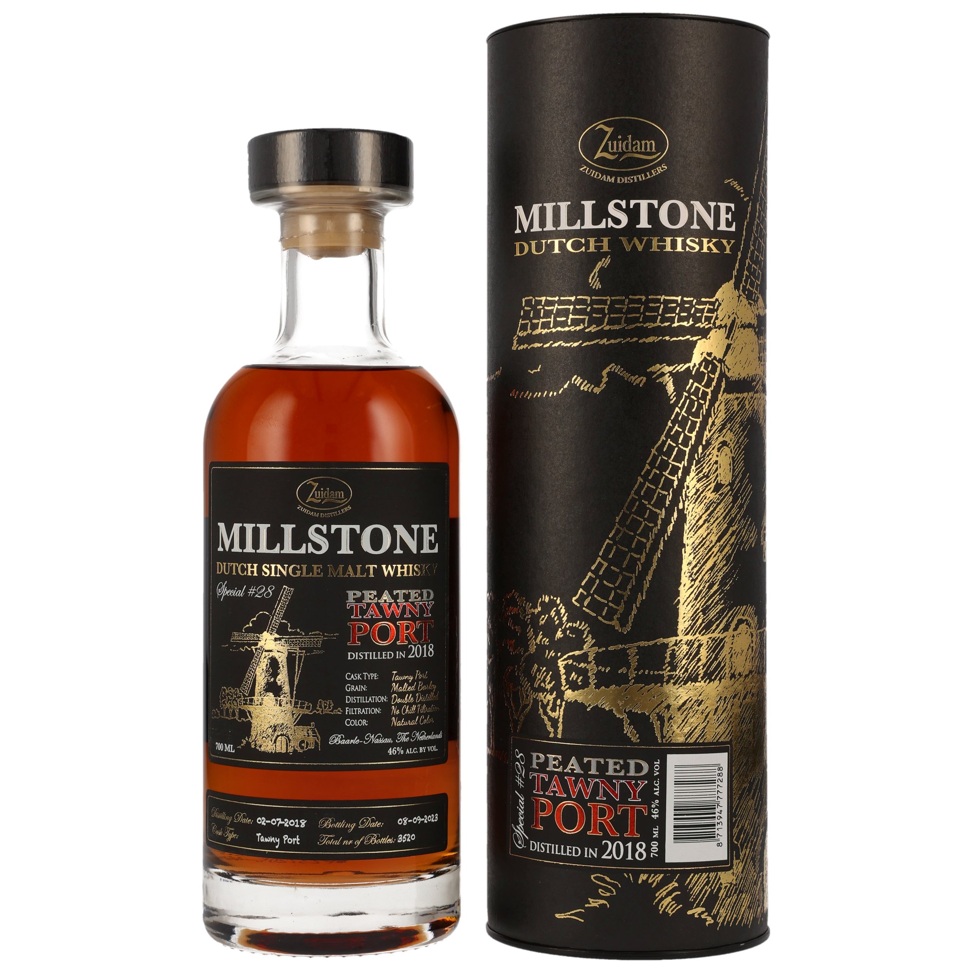 Millstone 2018/2023 - 5 y.o. - Single Malt Peated Tawny Port Cask - Special #28