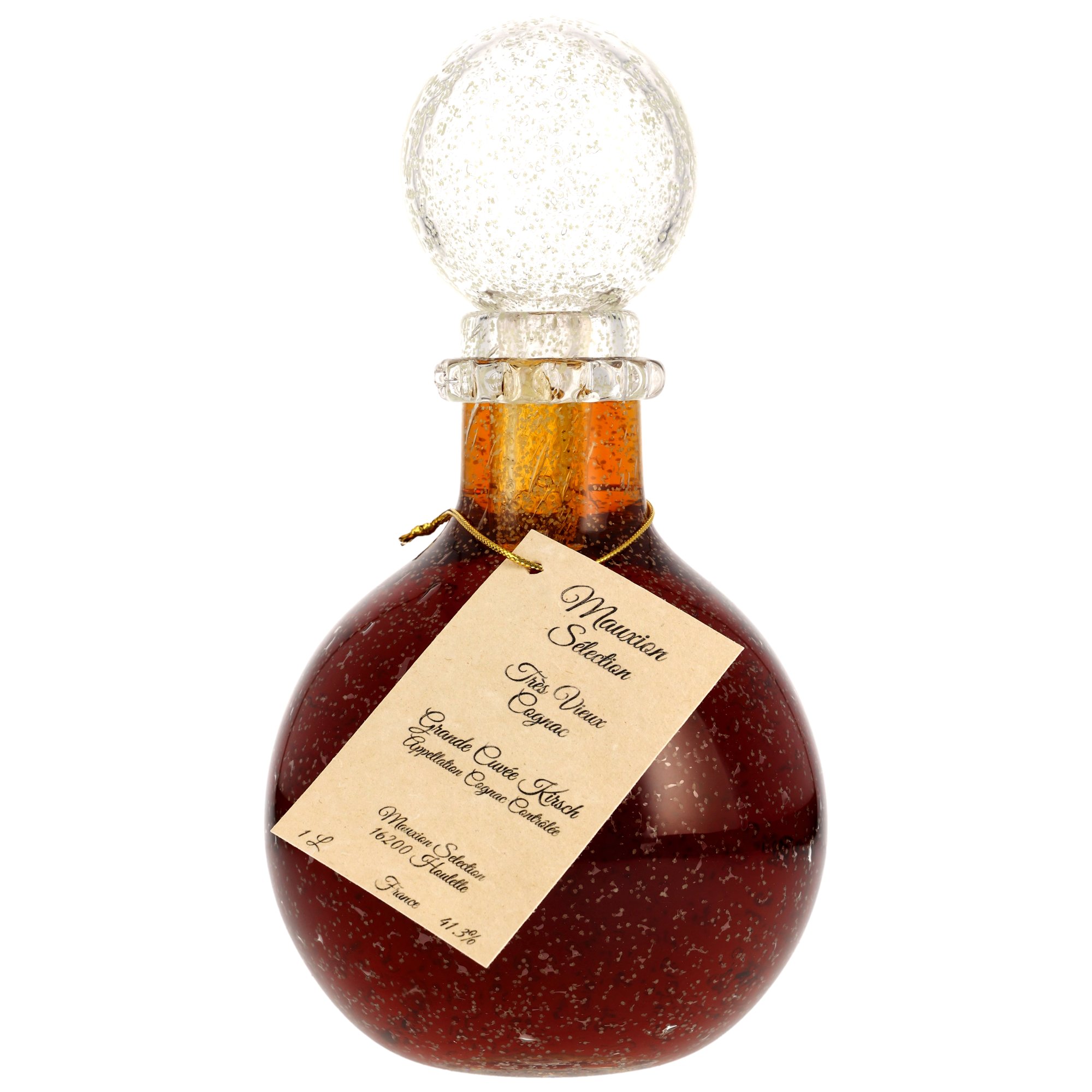 Mauxion Cognac Grande Cuvee Kirsch - mit Karaffe Shiny Bottle