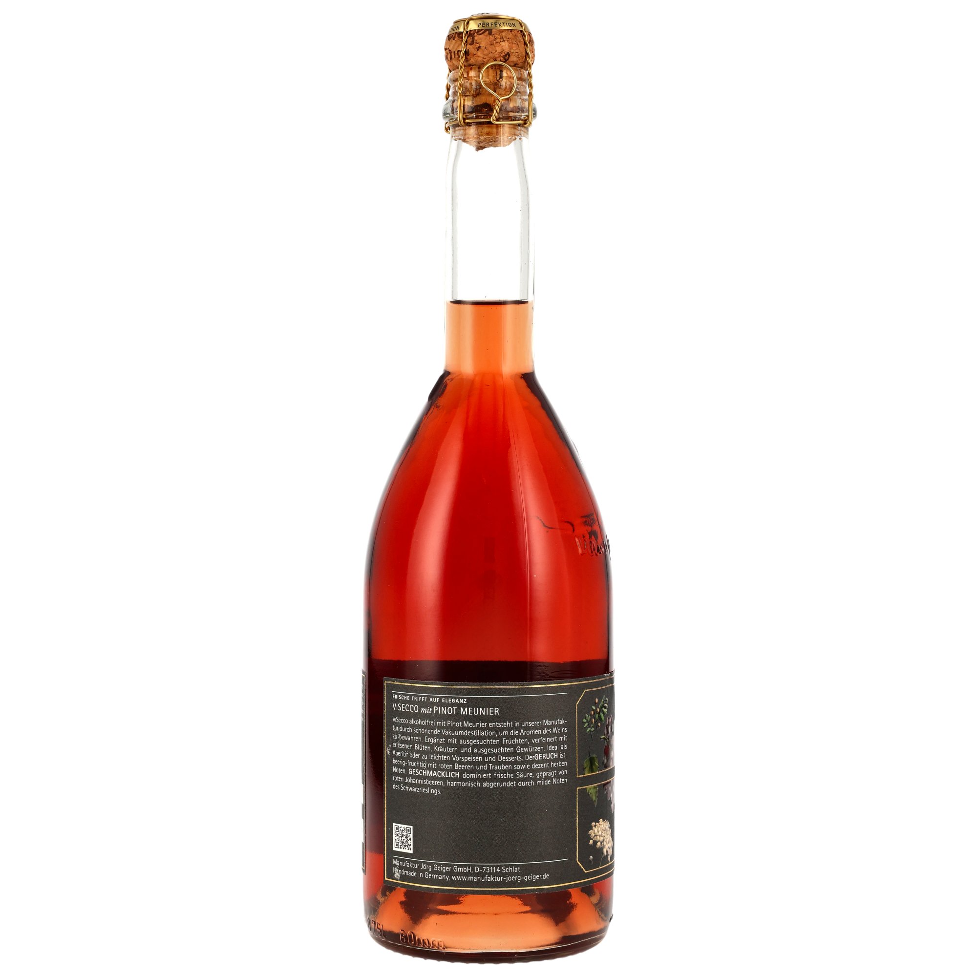 ViSecco Pinot Meunier Alkoholfrei - MHD-Artikel - Manufaktur Jörg Geiger