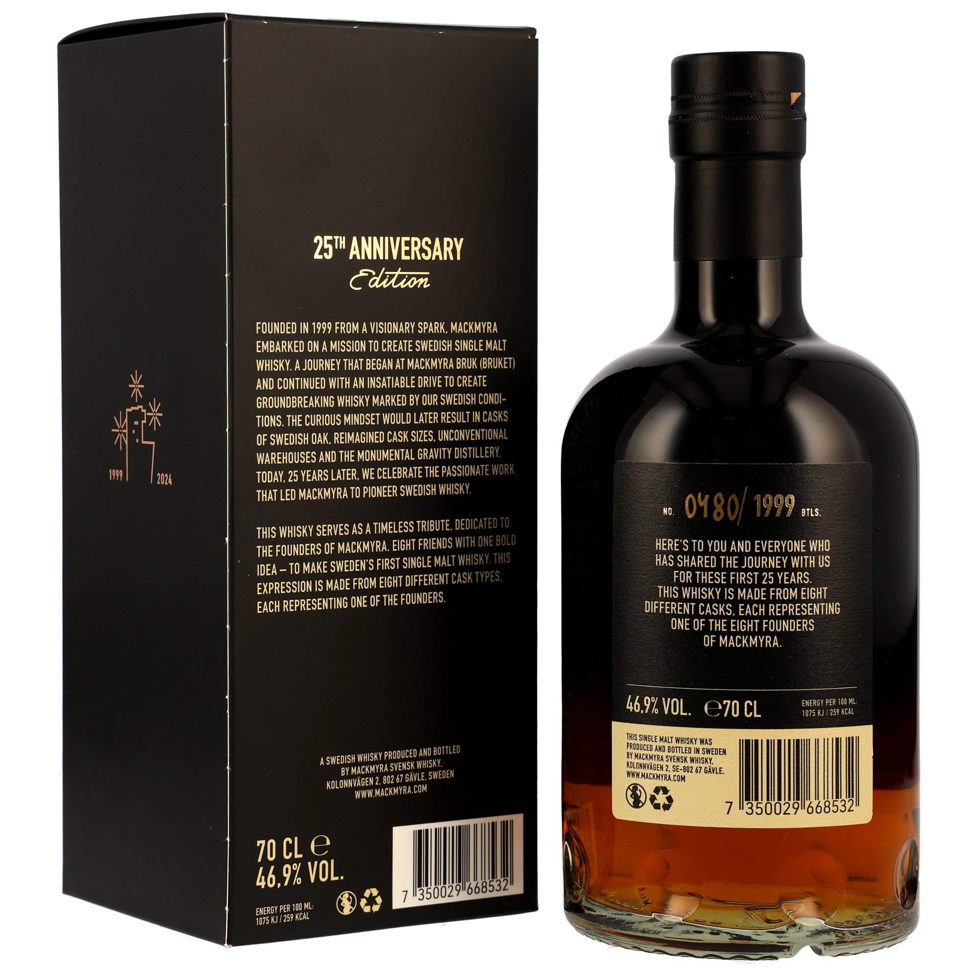 Mackmyra Pionjär Whisky 25th Anniversary Edition