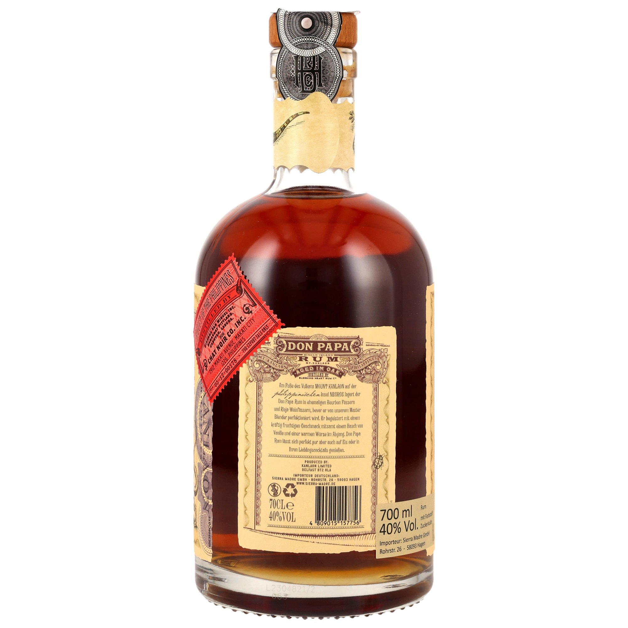 Don Papa 7 - Deutsches Etikett