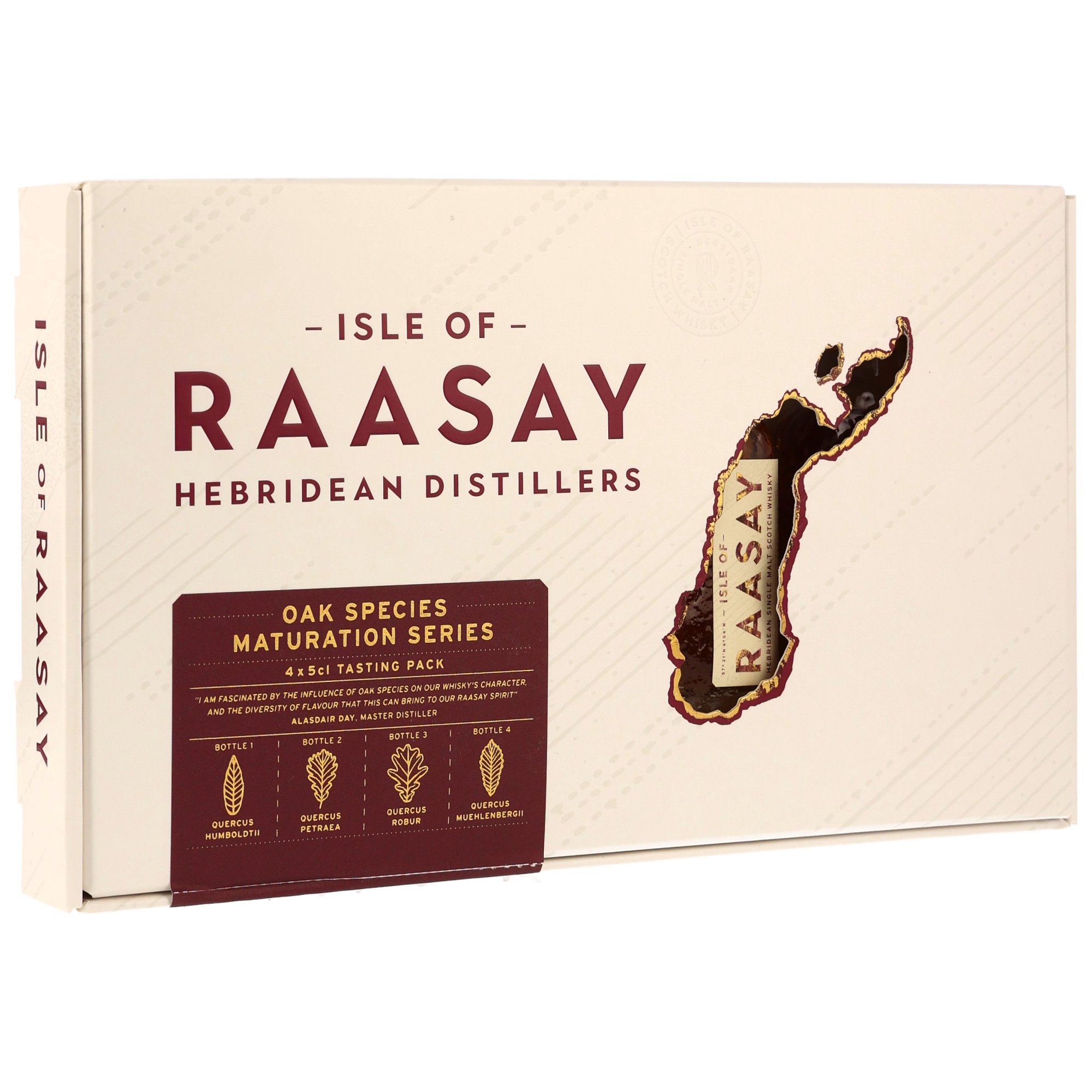 Isle of Raasay Oak Species Maturation Series 4 x 0,05l Tasting Pack