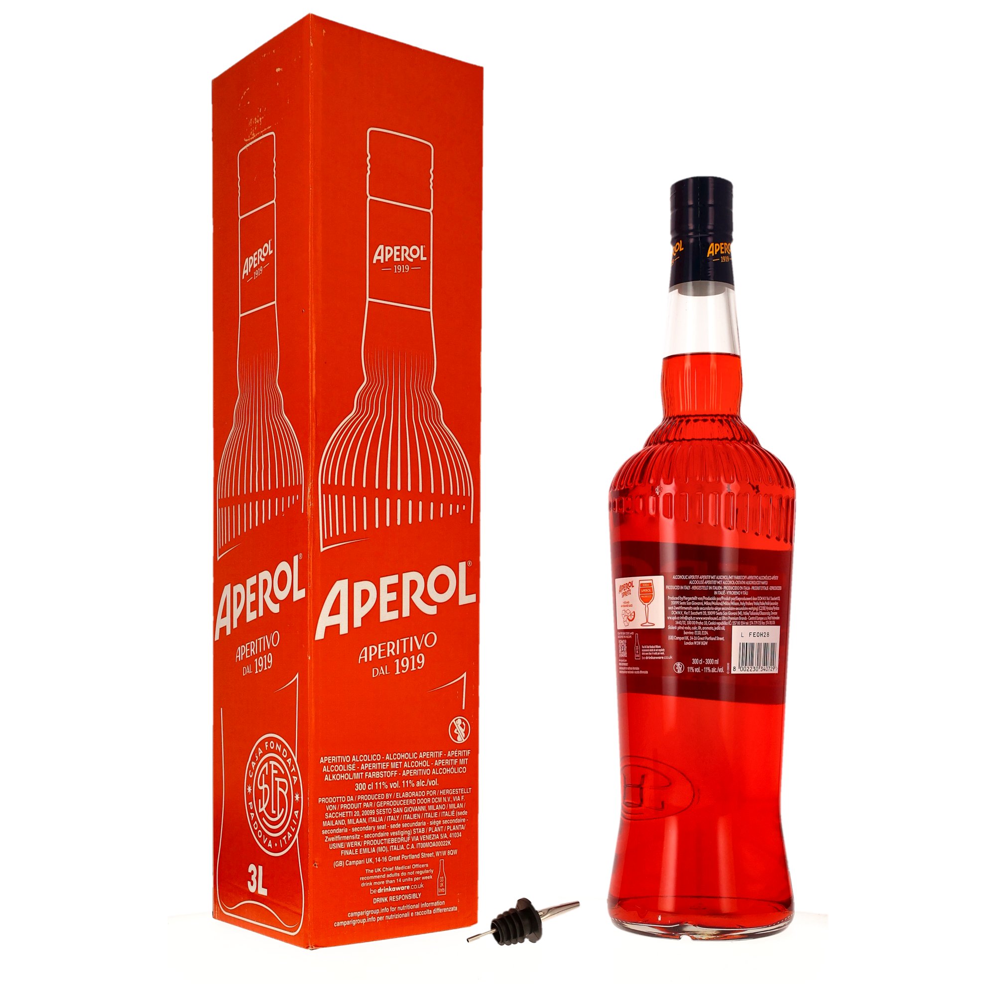 Aperol 3 LITER Neue Ausstattung