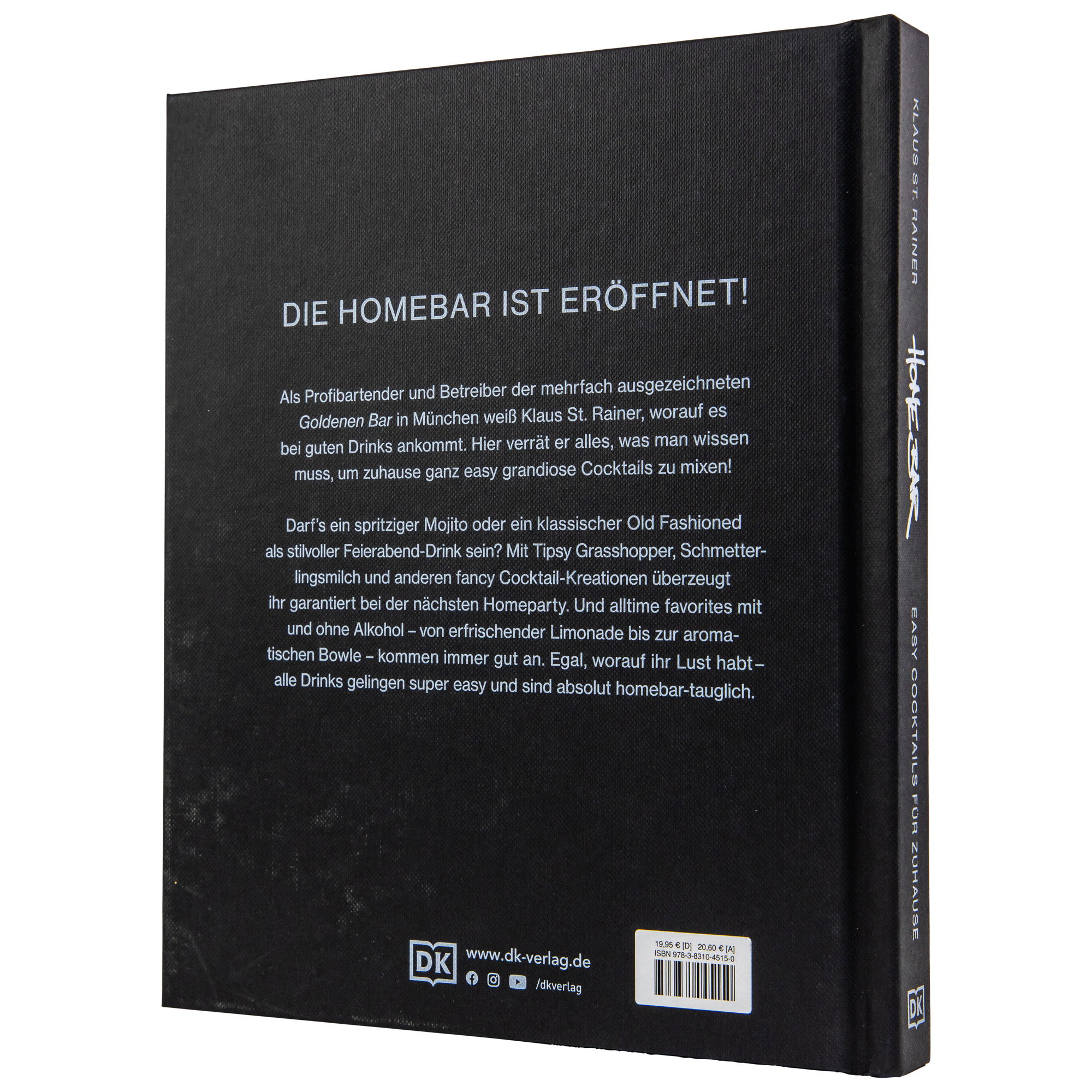 Homebar - Easy Cocktails für zu Hause Buch (Buchpreis 19,95€)