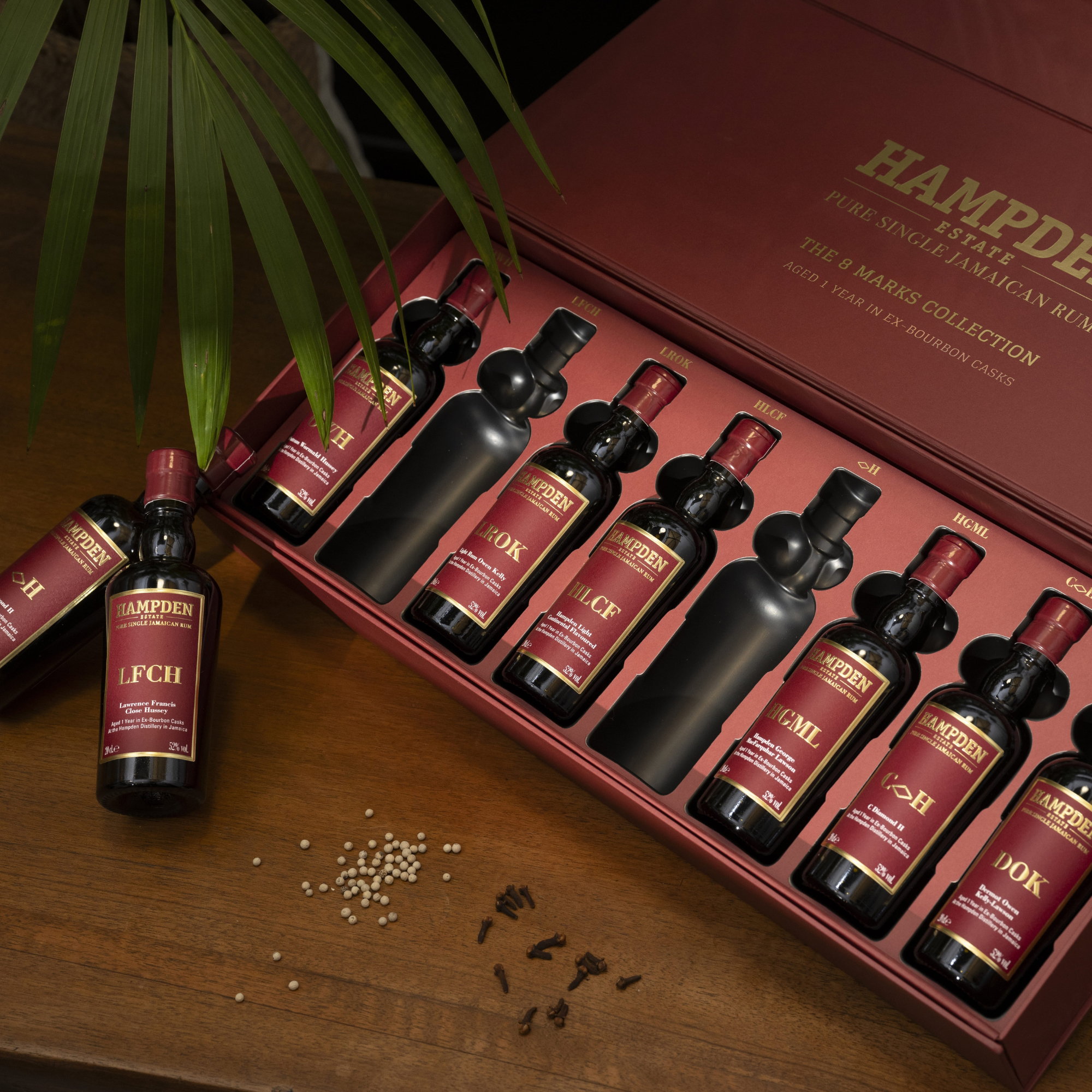 Hampden 8 Marks Collection 8x0,2l Aged 1 Year in Ex-Bourbon Casks