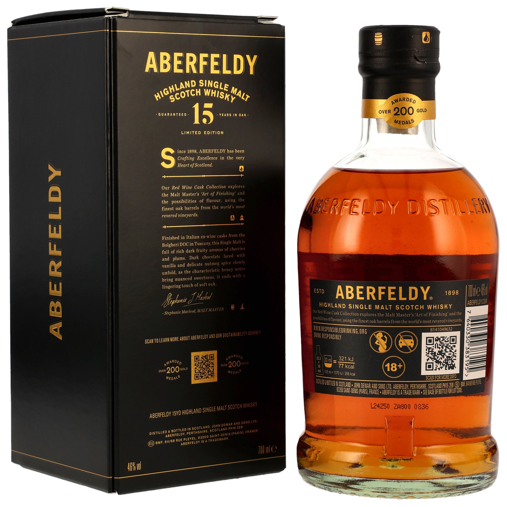 Aberfeldy 15 y.o. Bolgheri Red Wine Casks Finish - Limited Edition