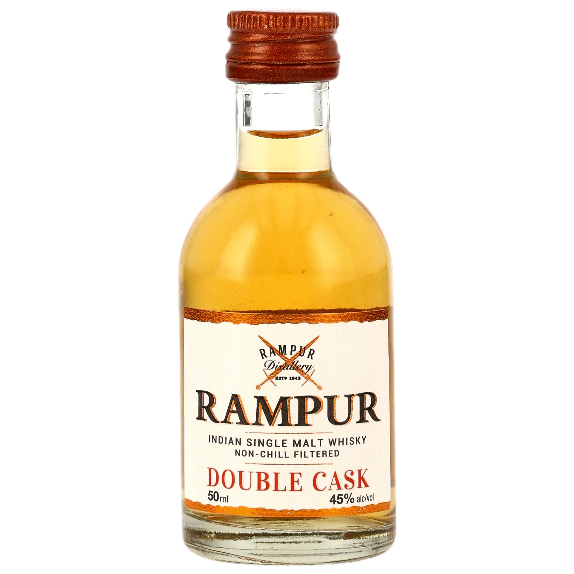 Rampur Single Malt Double Cask -  Mini 0,05