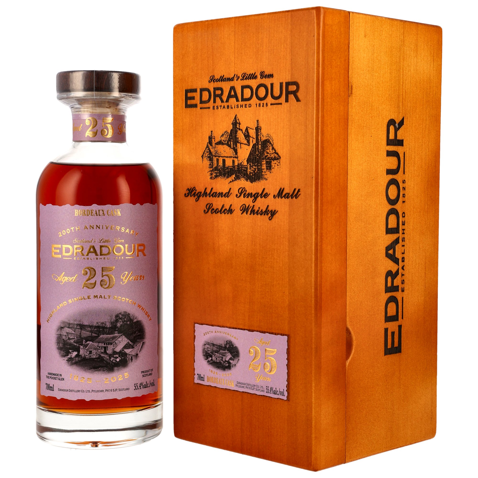 Edradour 1999/2025 - 25 y.o. - 1st Fill Bordeaux Cask #816 - 200th Anniversary