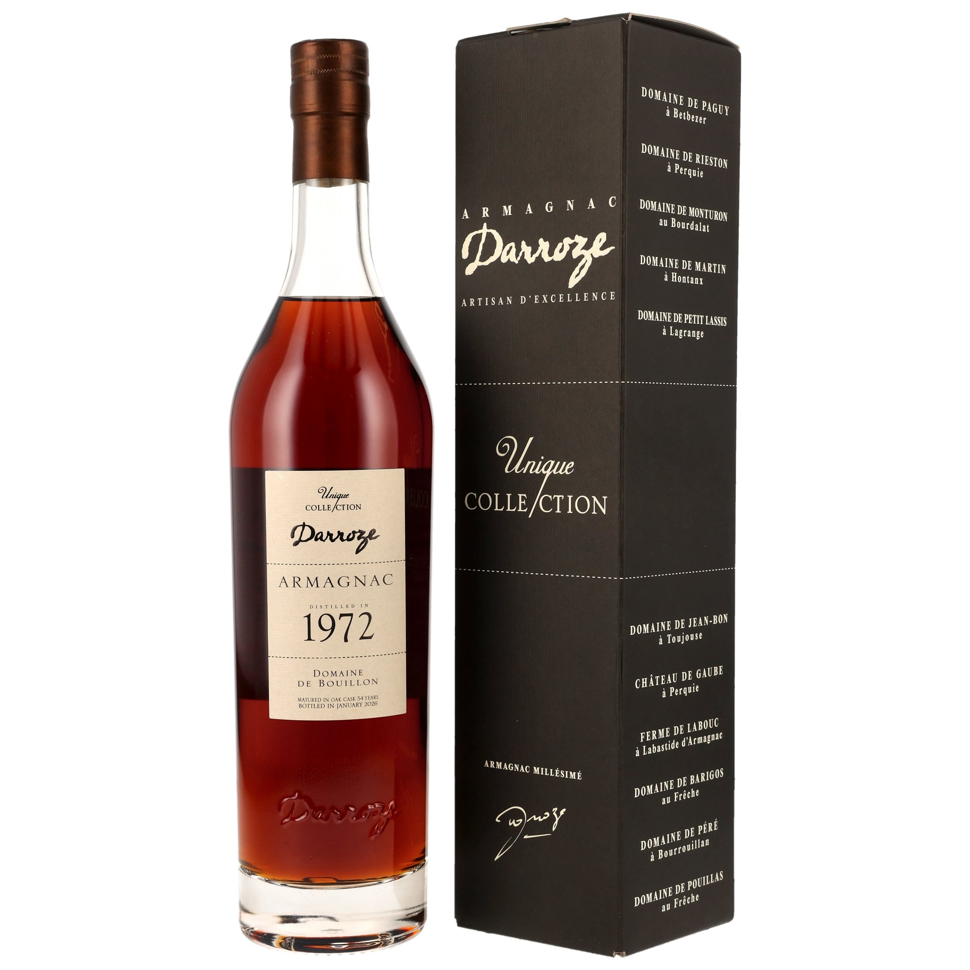 Domaine de Bouillon 1972/2026 - 54 y.o. - Armagnac Darroze