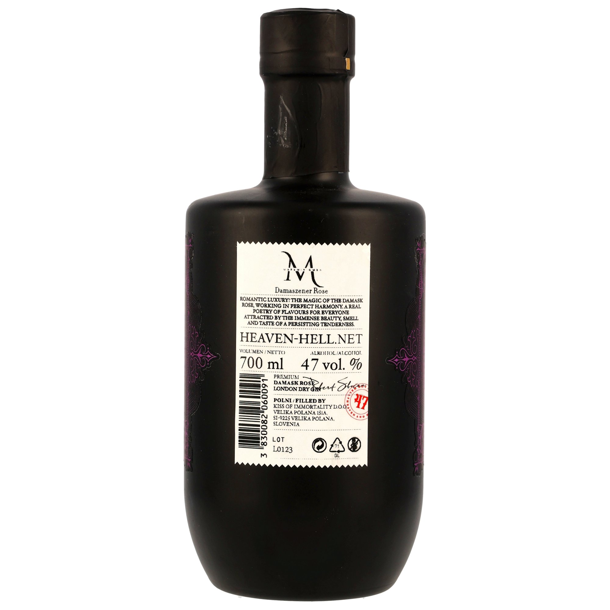 Heaven & Hell Premium Damask Rose London Dry Gin