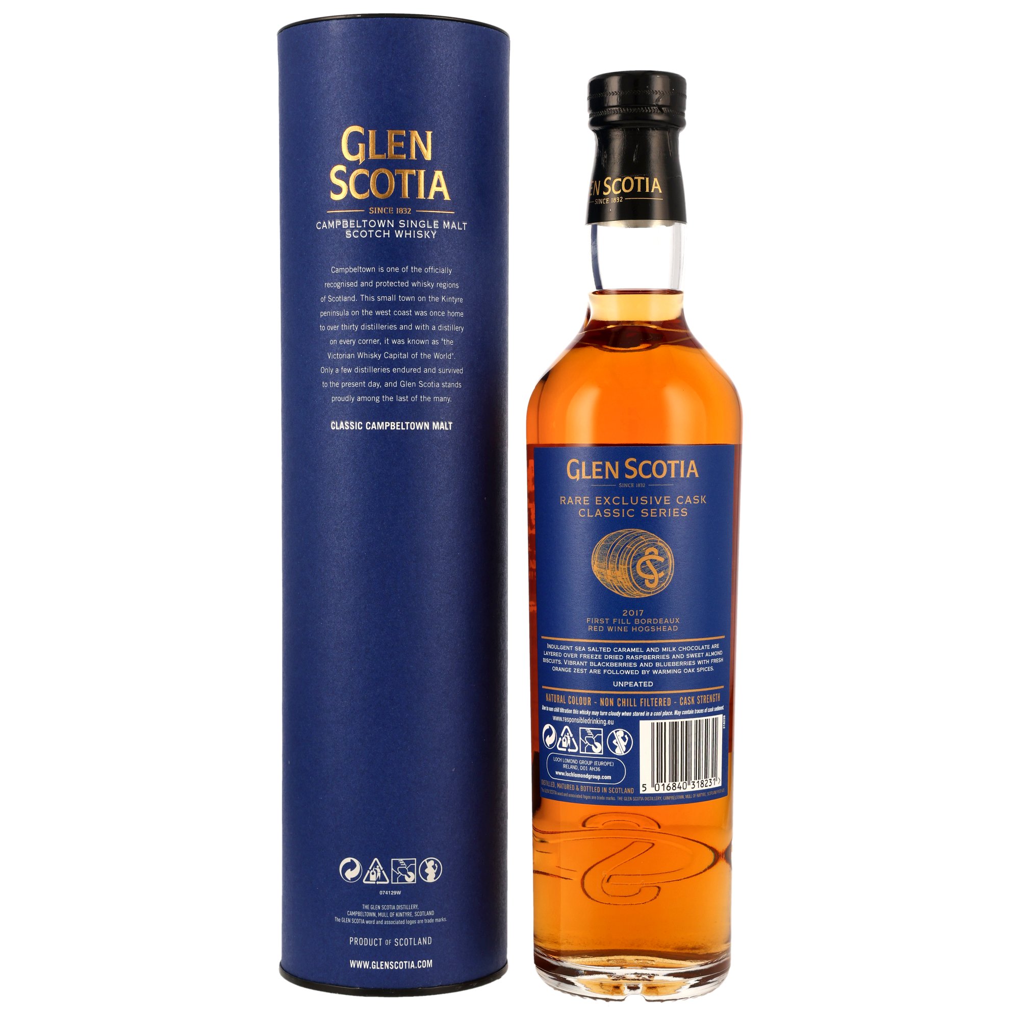 Glen Scotia 2017/2025 - 1st Fill Bordeaux Hogshead #24/503-02 - Behind the Blue Doors