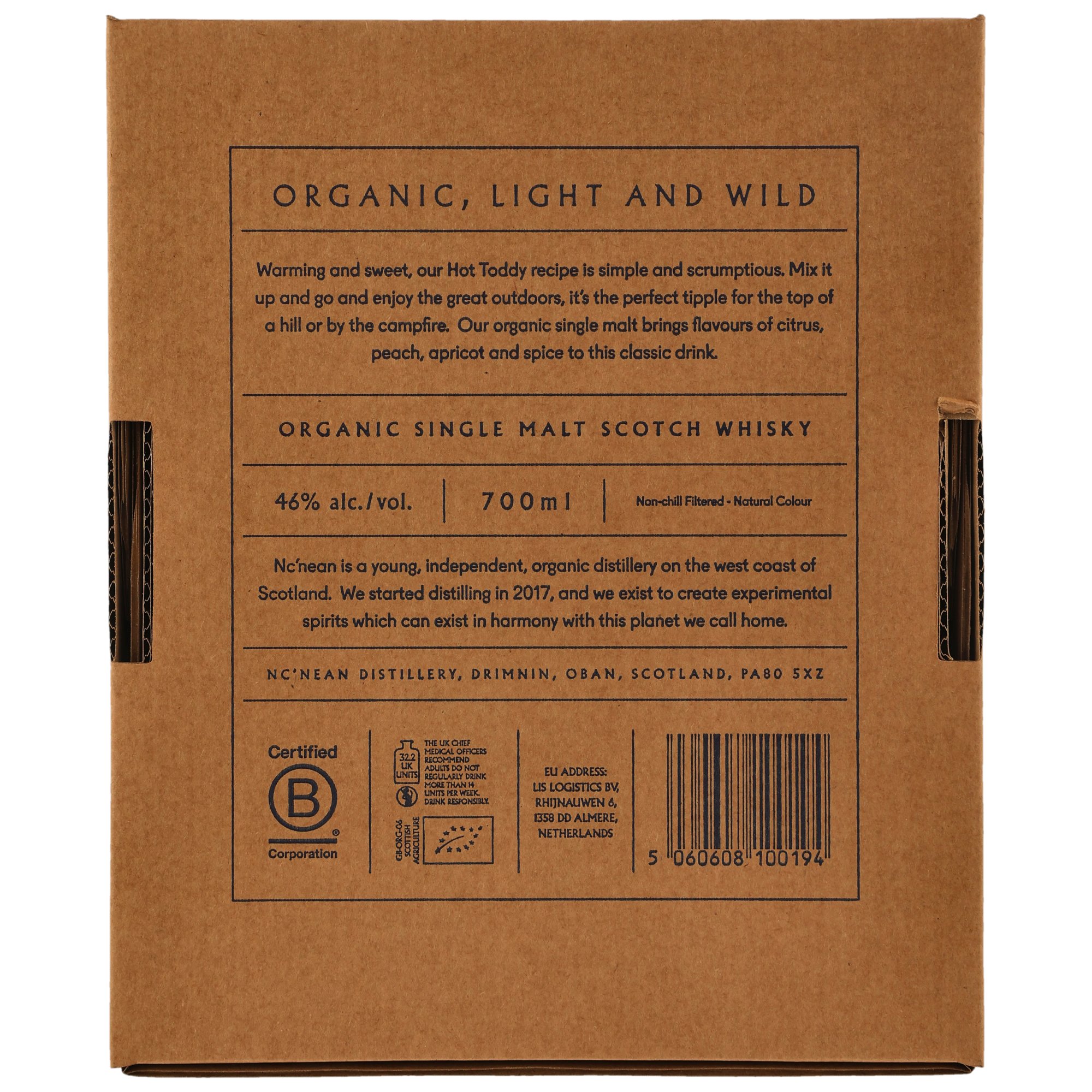 Nc'nean Organic Single Malt Whisky - Hot Toddy Set Neue Ausstattung