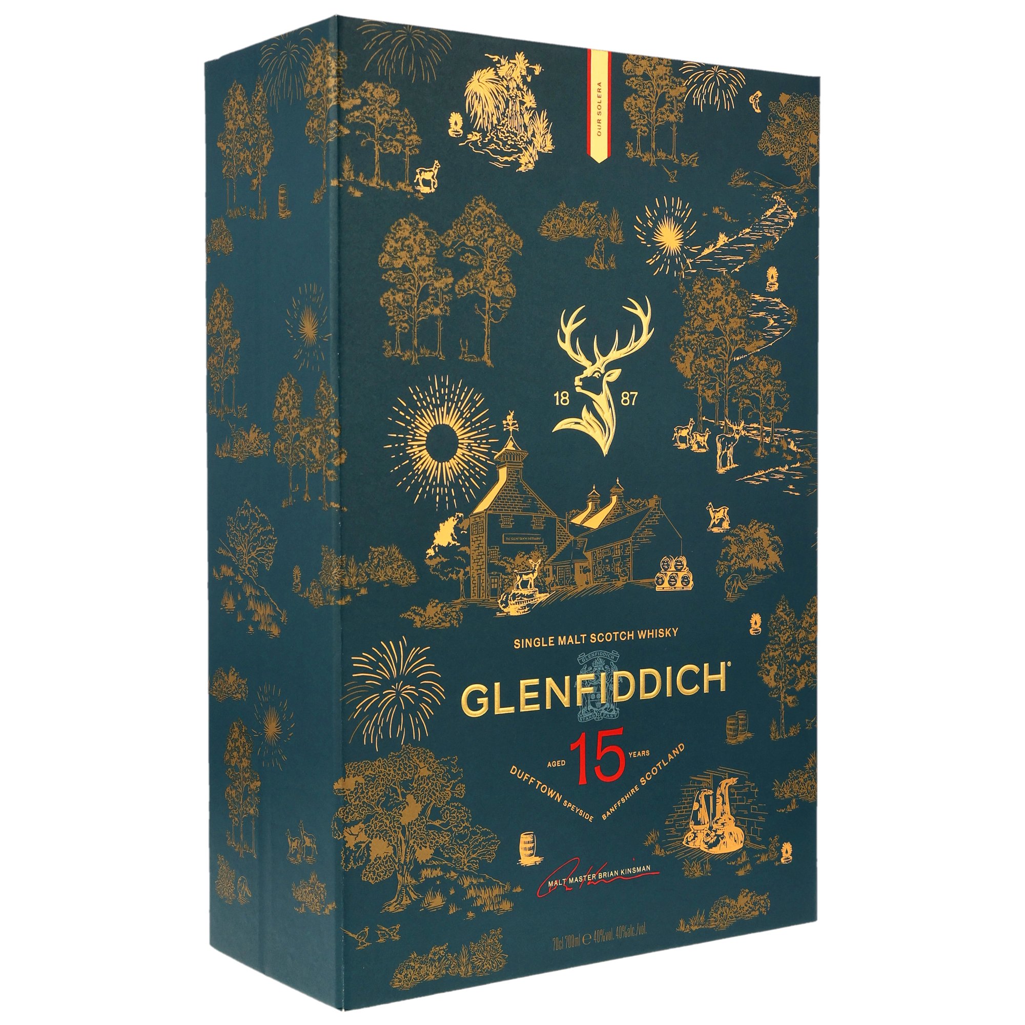 Glenfiddich 15 y.o. Solera + Glenfiddich 18 y.o. Mini und Tumbler