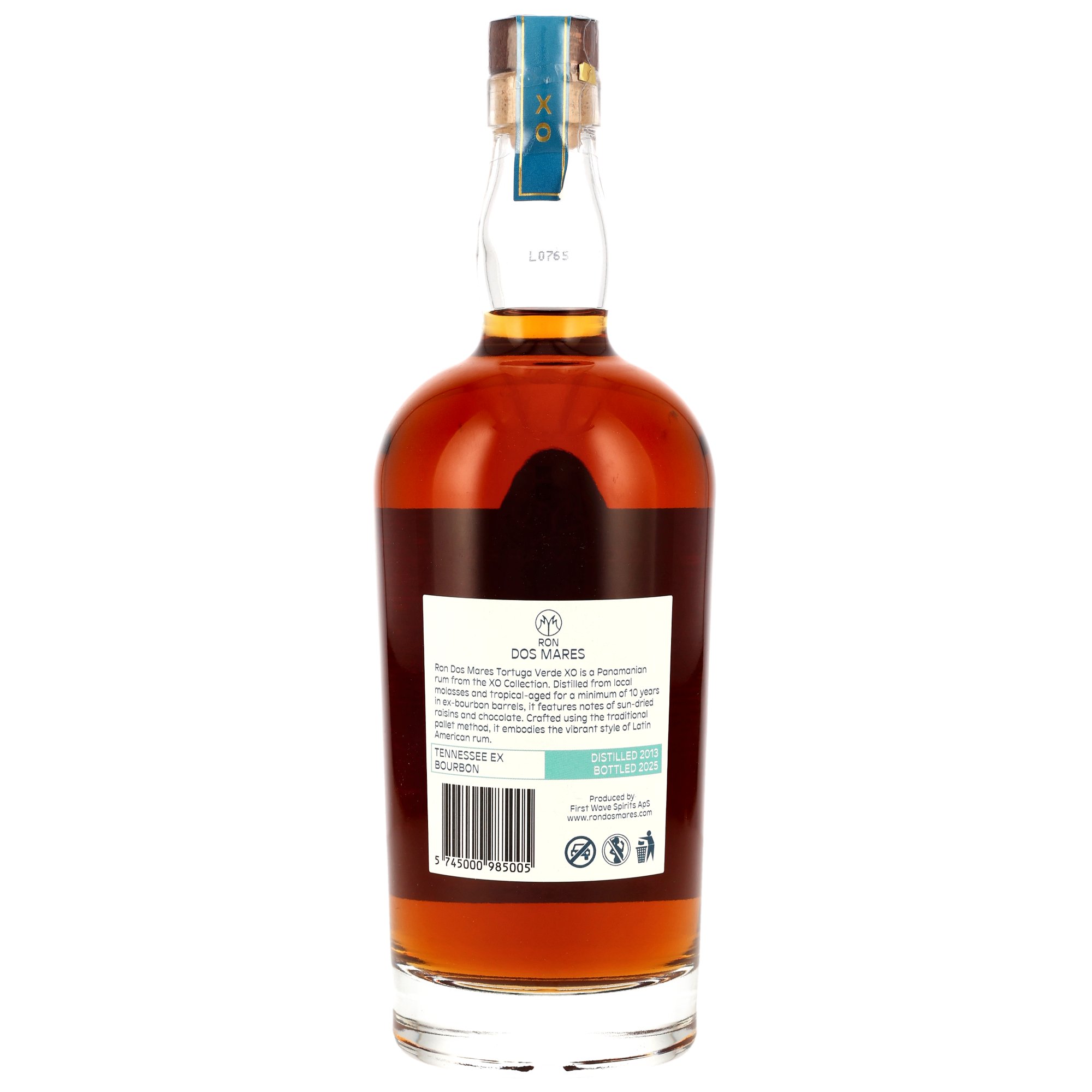 Ron Dos Mares 2013/2025 XO Rum Tortuga Verde Tennessee ex Bourbon Casks
