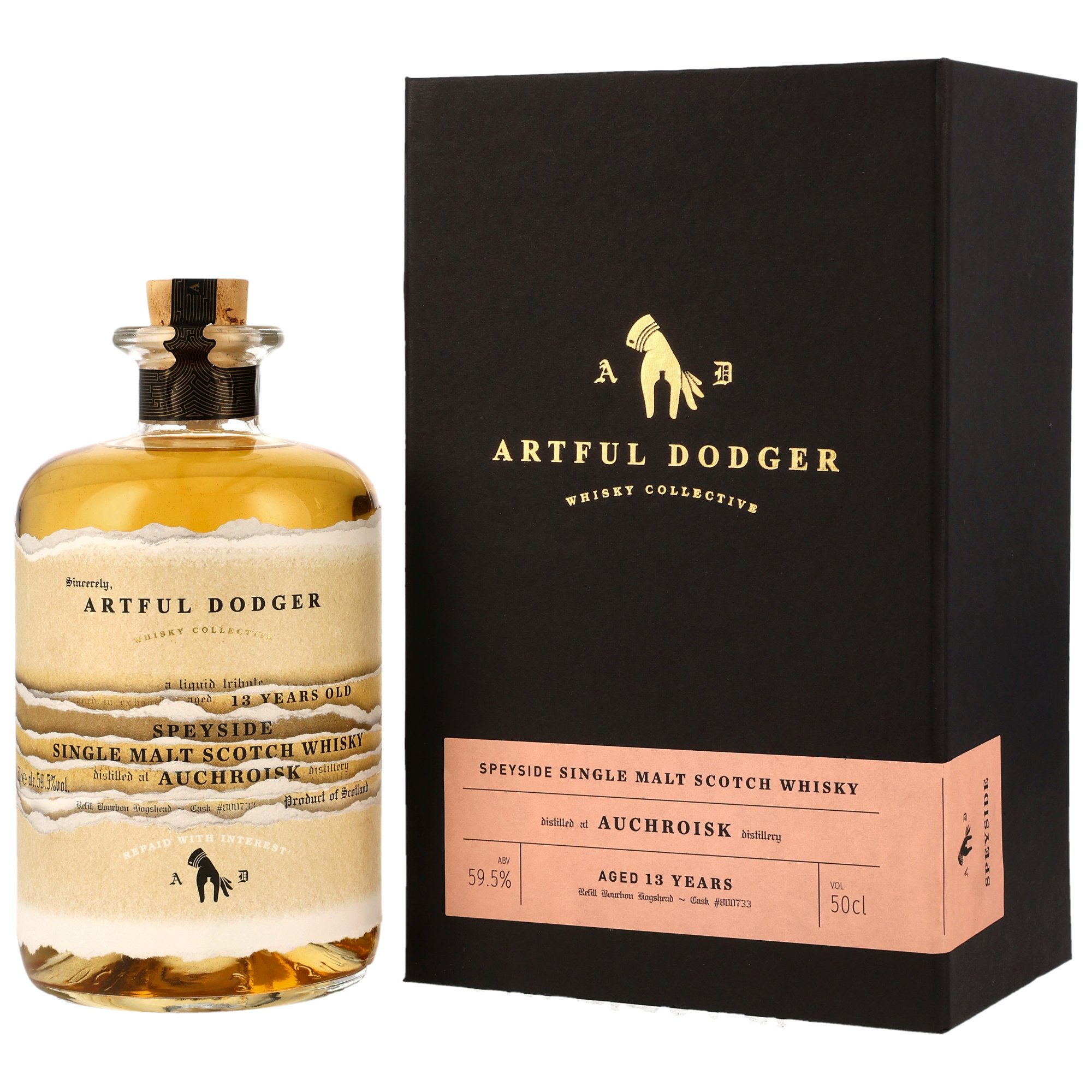 Auchroisk 2007/2020 - 13 y.o. -Refill Bourbon Hogshead #800733 - Artful Dodger