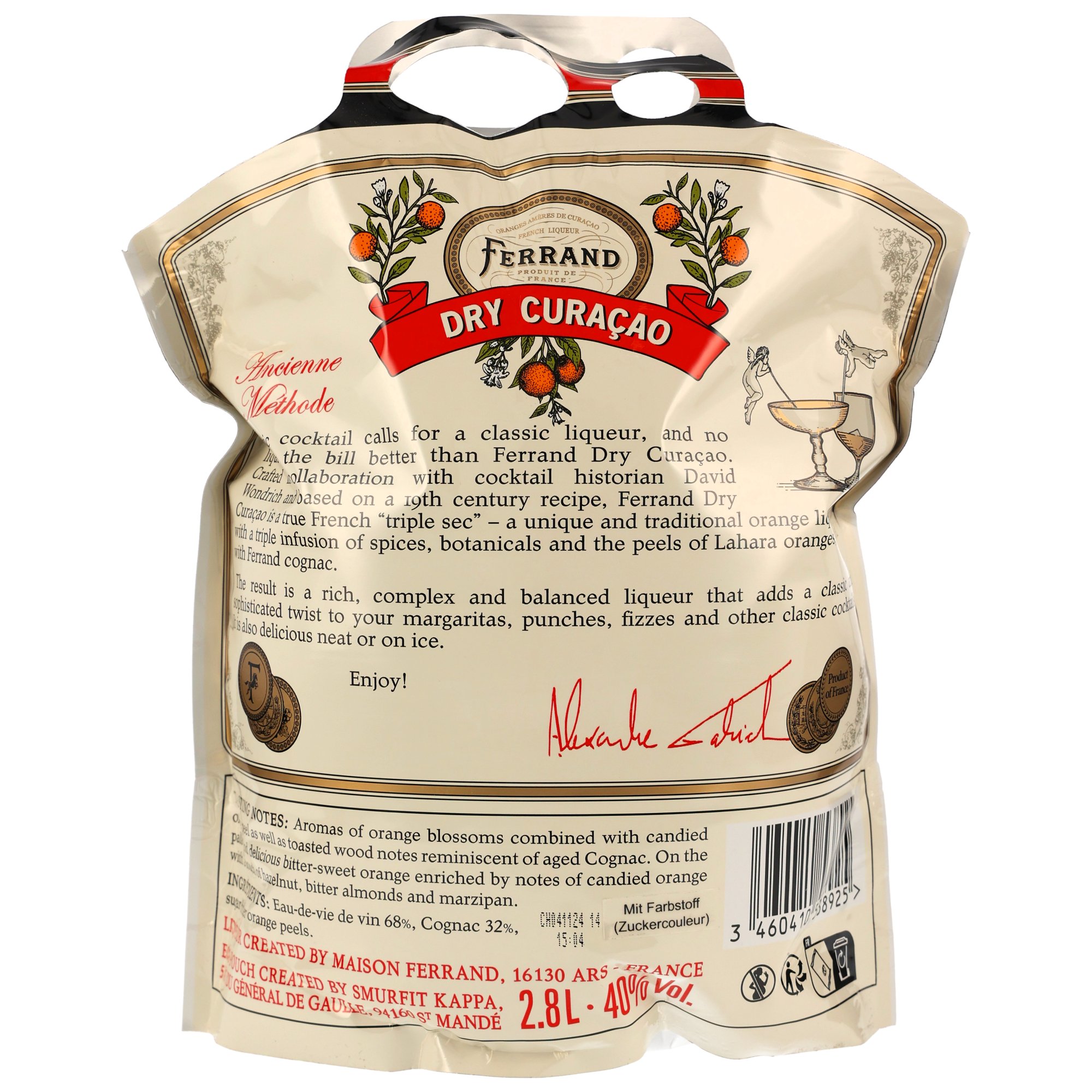 Pierre Ferrand Triple Sec Dry Curacao - 2,8L Pouch