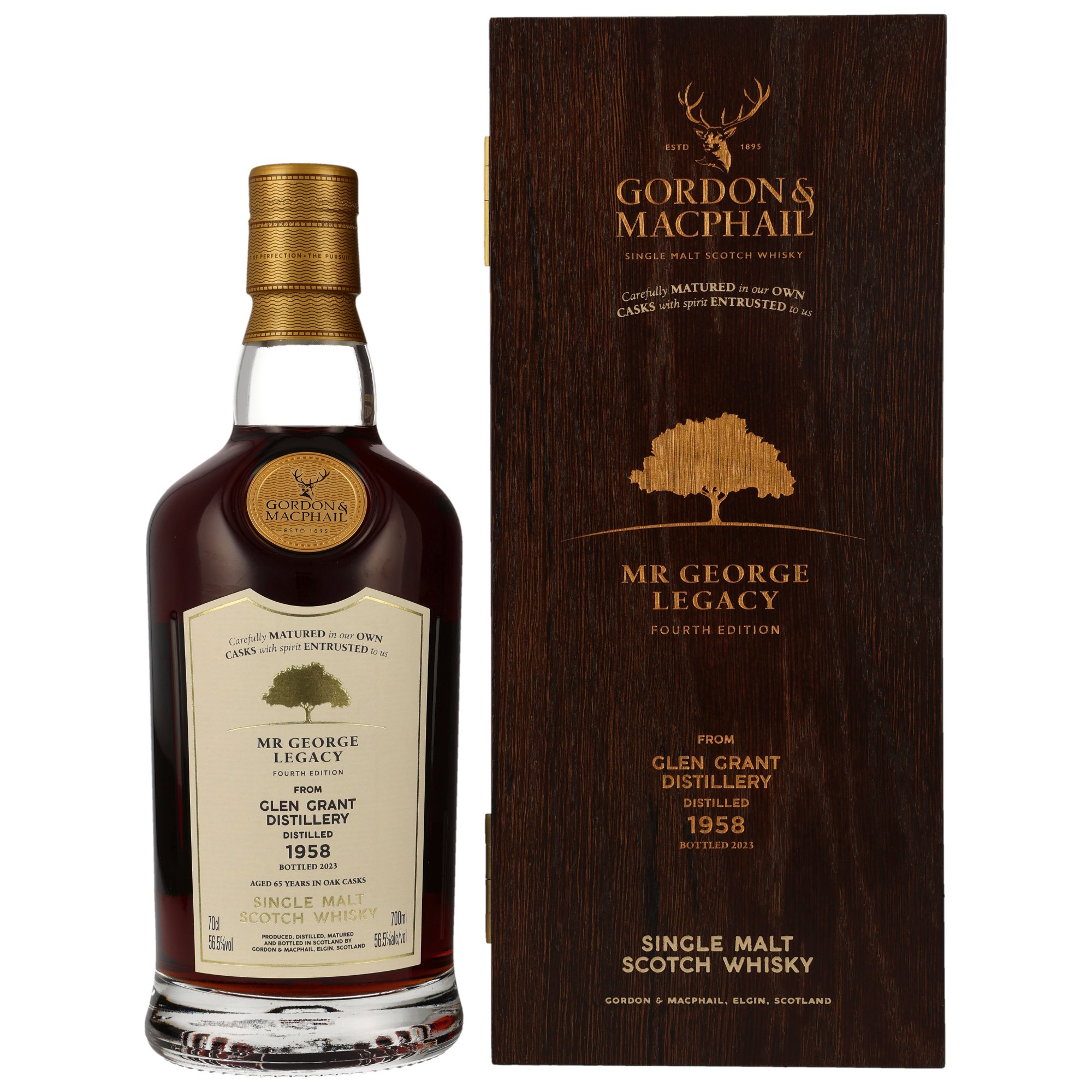 Glen Grant 1958/2023 - 65 y.o. - G&M Cask #3818  - Mr. George Legacy