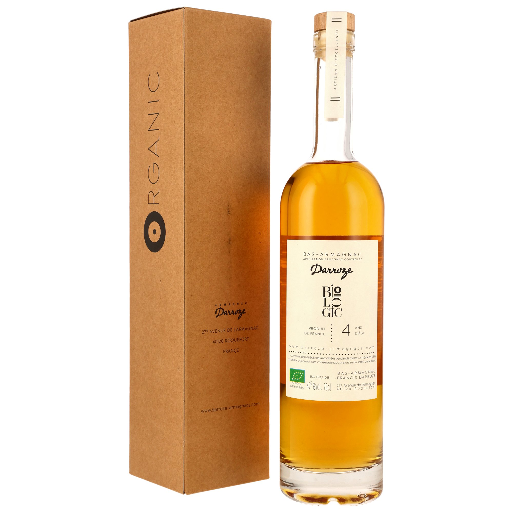 Darroze Biologic 4 ans - Armagnac Darroze