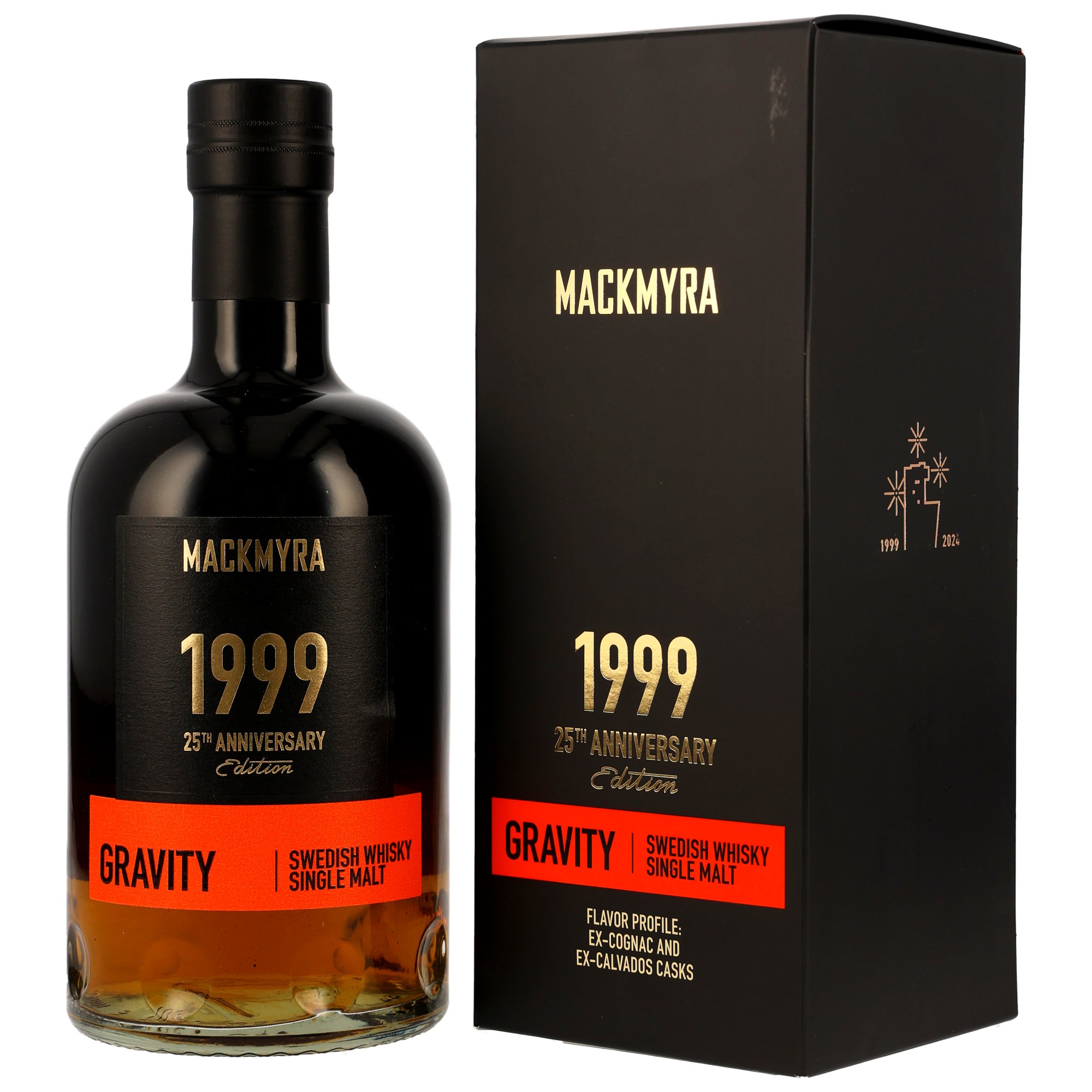 Mackmyra Gravity Whisky 25th Anniversary Edition - Ex-Cognac & ex-Calvados Casks