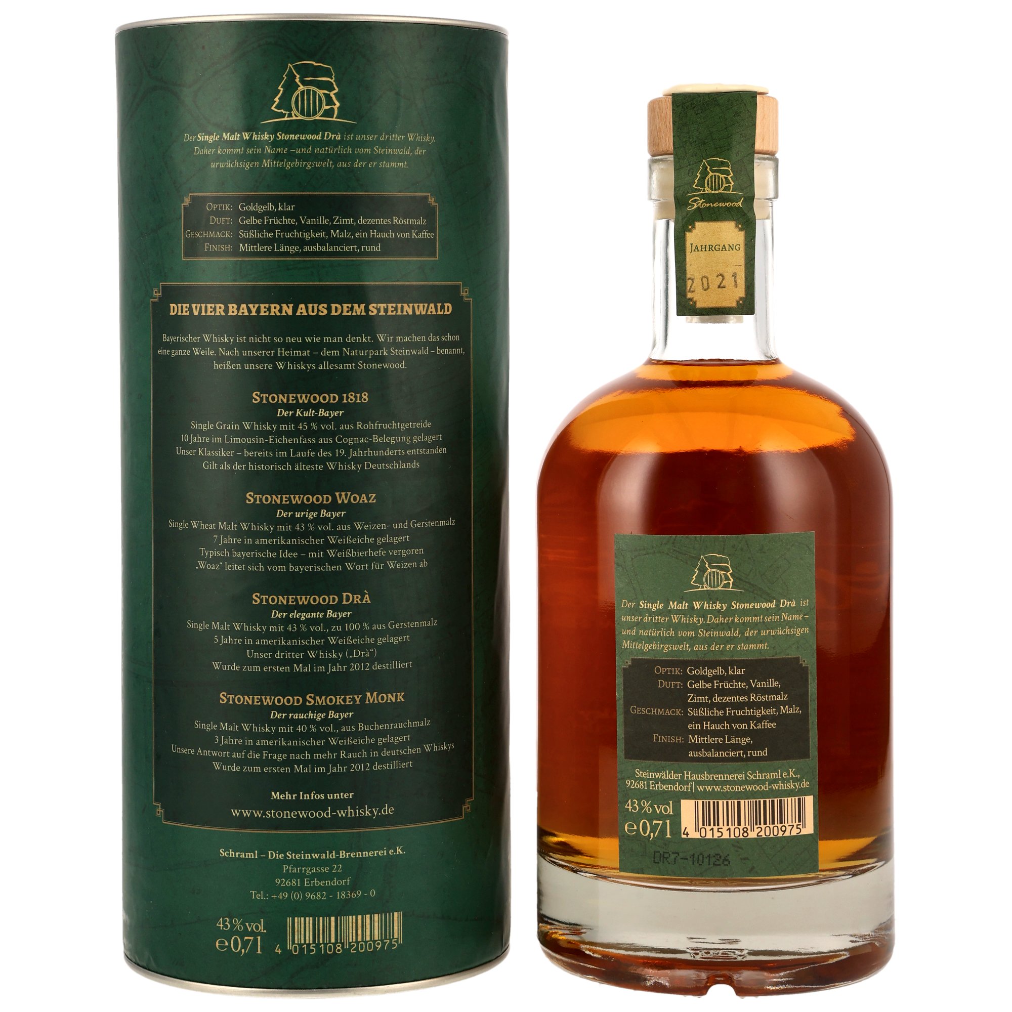 Stonewood Distillery 2021/2026 - 5 y.o. - Dra