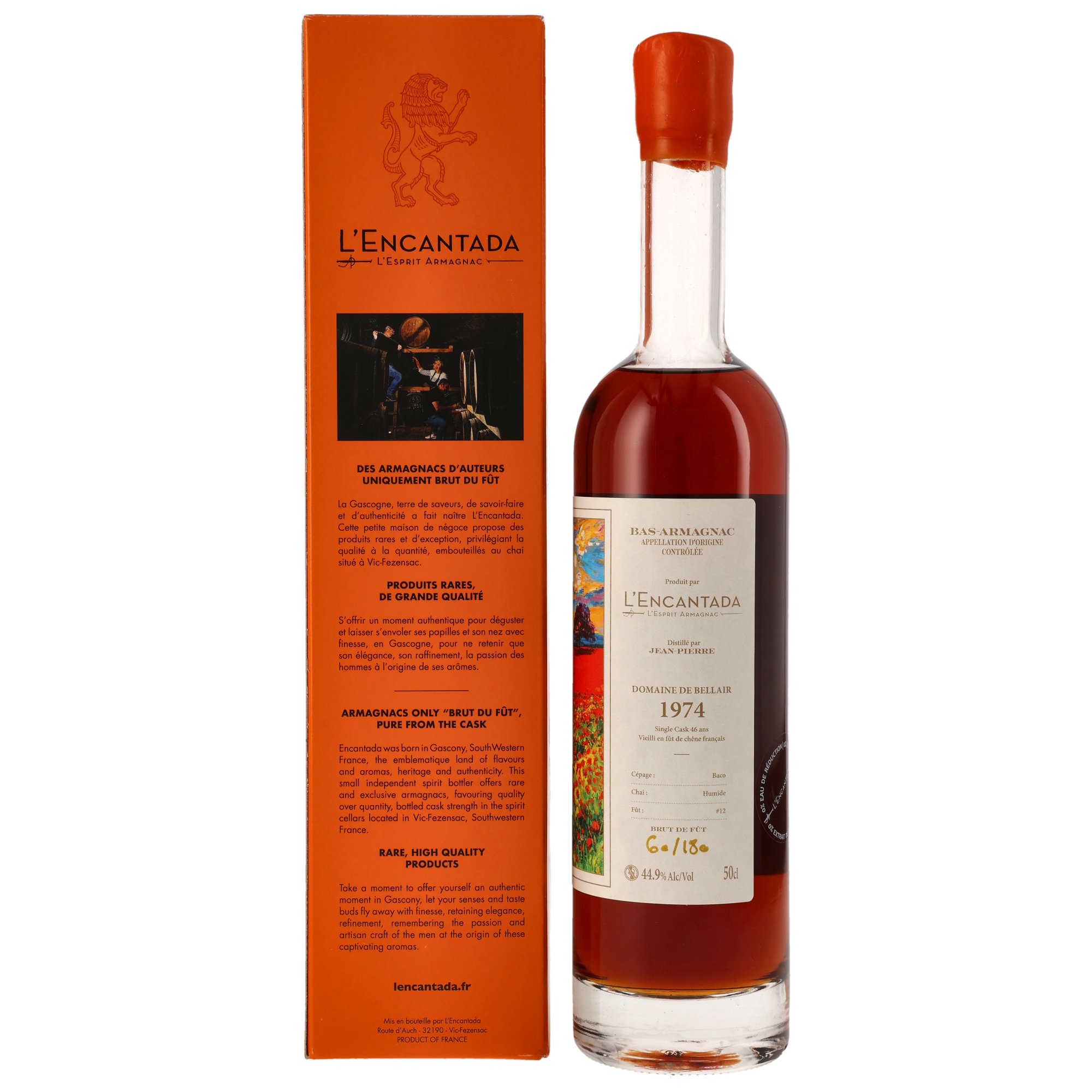 L'Encantada Armagnac - 1974 - 46 y.o. - Domaine Bellair - Foundations